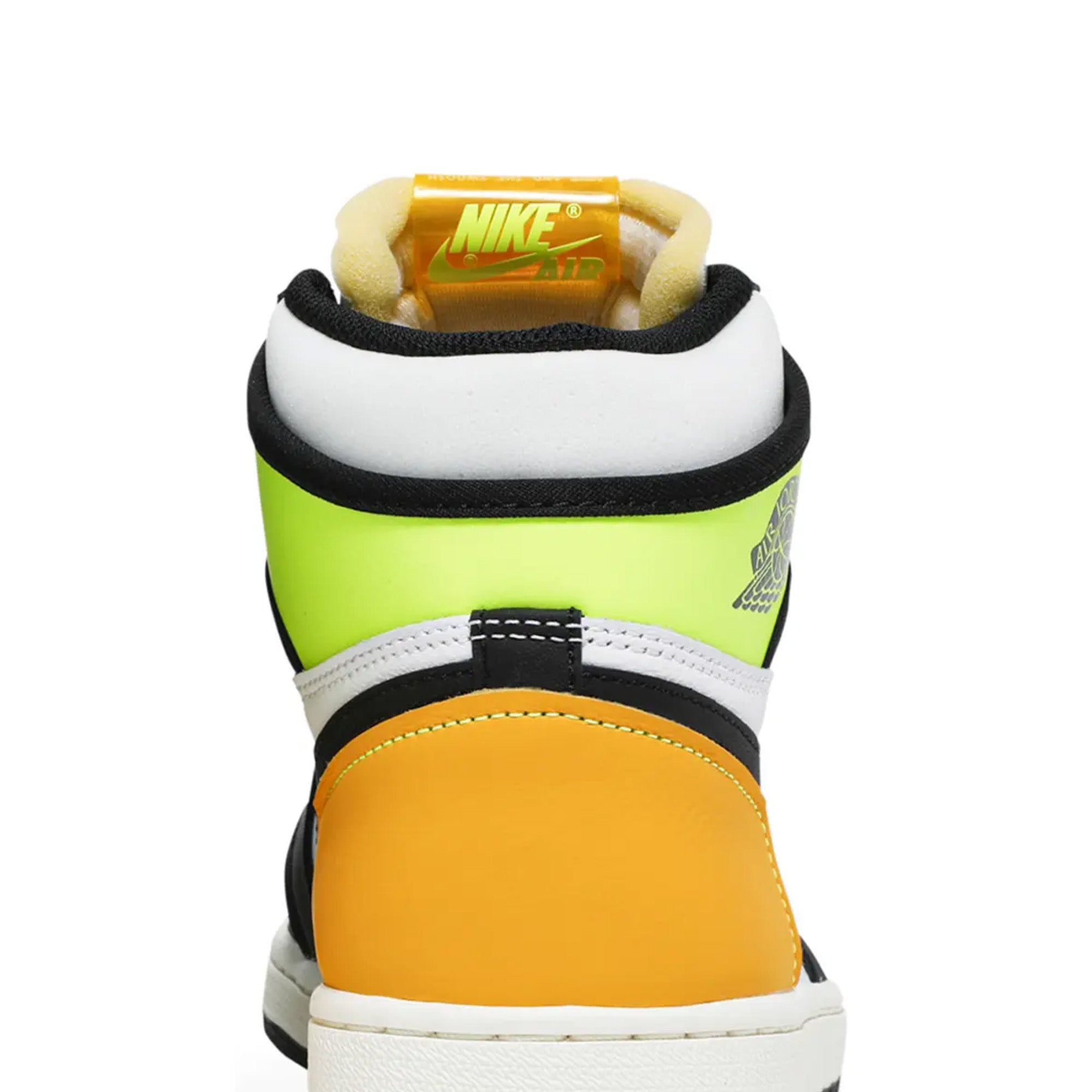 Air Jordan 1 Retro High OG 'White Black Volt University Gold' Sneakers (2021) - Men's Basketball Shoes for Streetwear & Casual Fashion