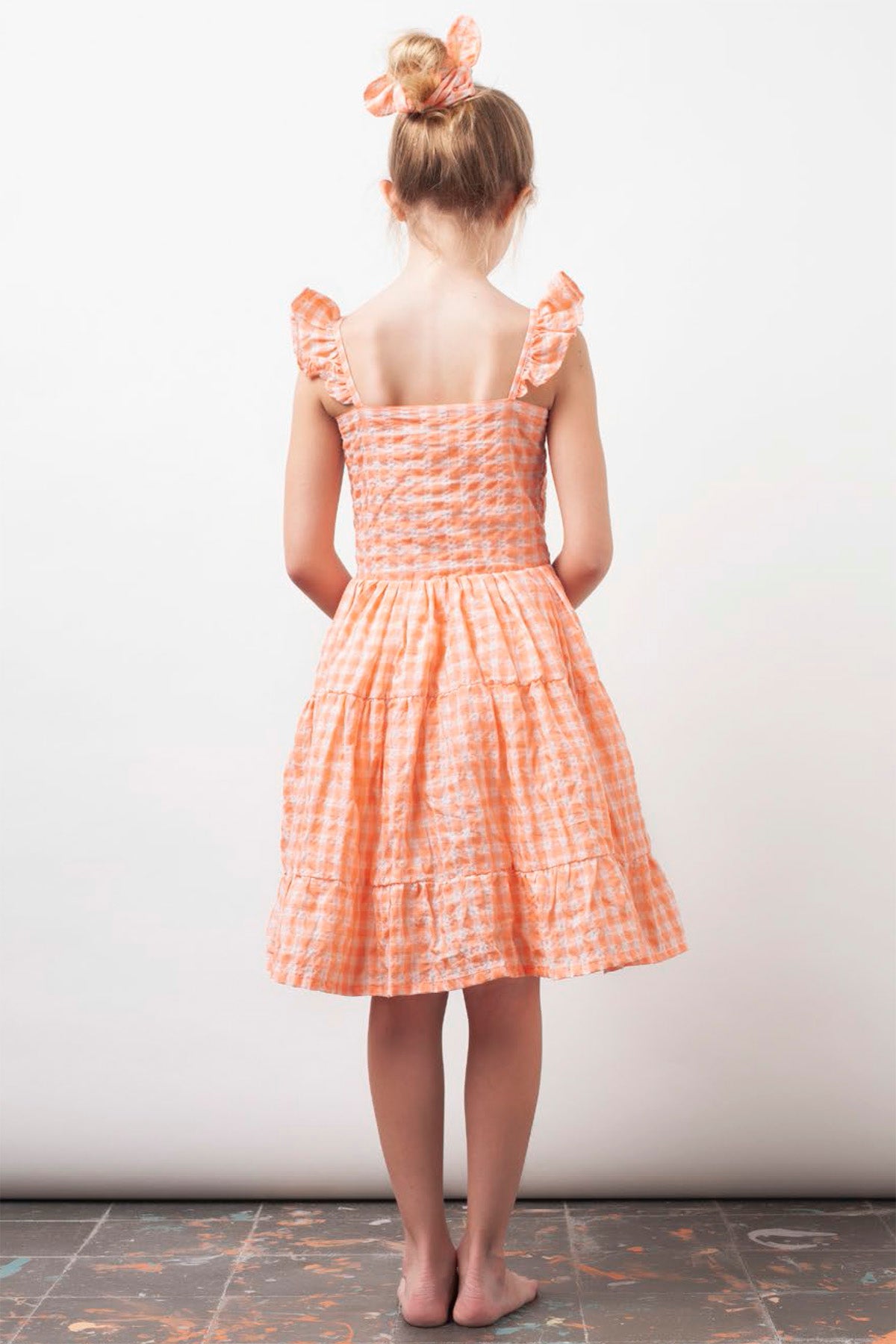 Vintage Checkered Girls Dress - Classic Plaid Party Dress for Kids, Birthday, Photo Shoot & Special Occasions