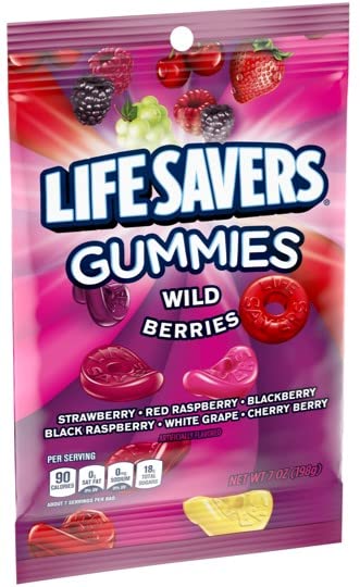 LIFE SAVERS Wild Berry Gummy Candy - 12 Pack (7 oz Each) | Gluten Free Bulk Snacks for Kids & Adults | Variety Pack of Fruit Flavored Jelly Treats | Perfect for Lunchboxes, Parties, Movie Nights & Office Snacks