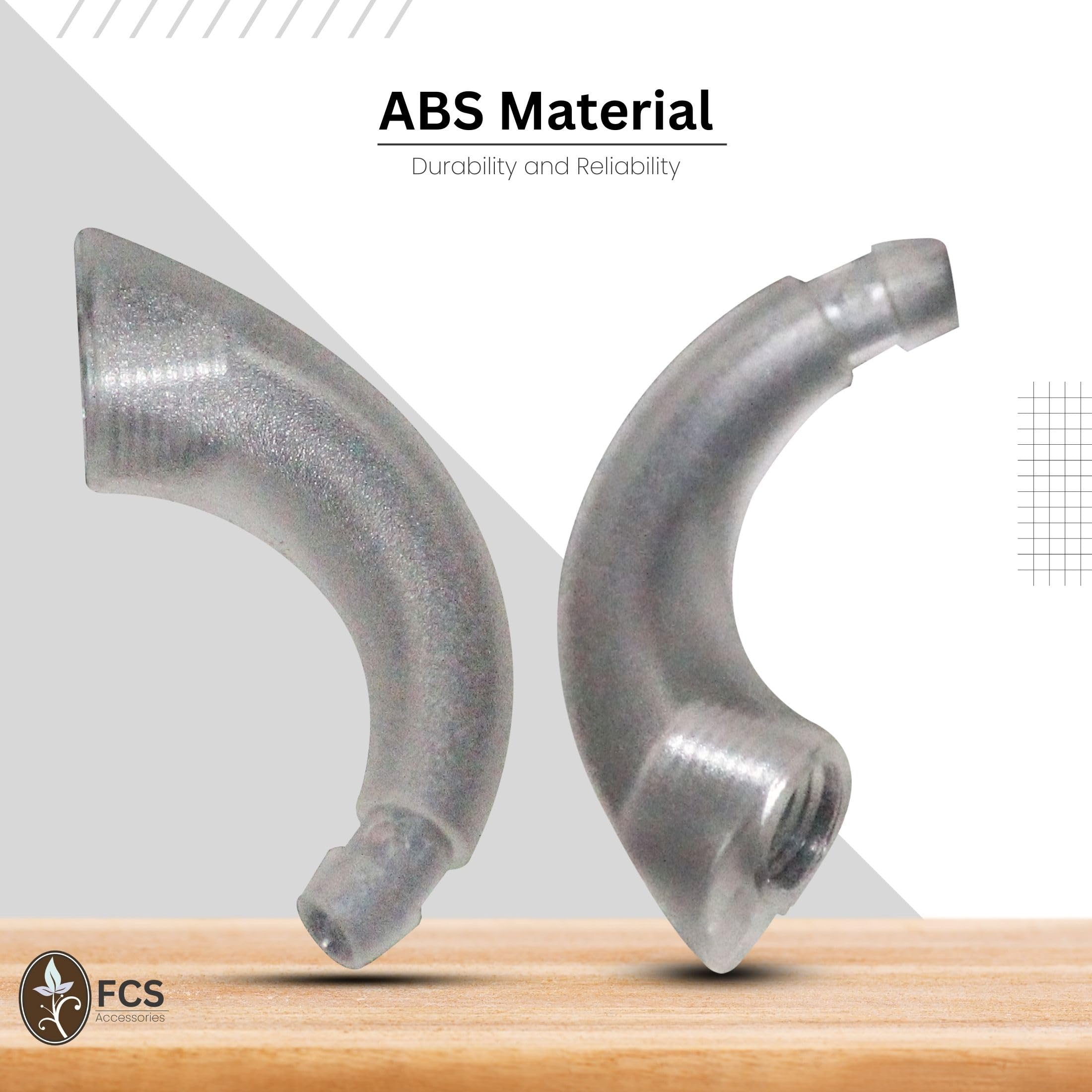 FCS BTE Hearing Aid Ear Hook - Durable ABS, Easy Install for Comfort