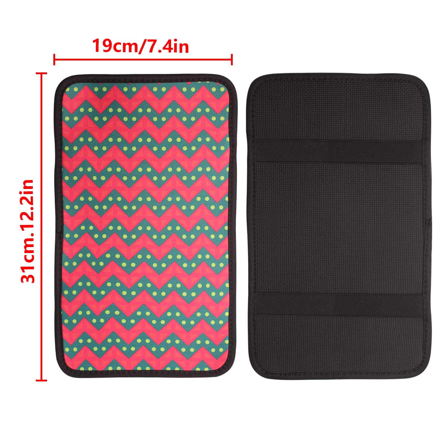 Universal Car Center Console Armrest Pad - PU Leather Waterproof Cover Protector for Most Vehicles | Comfortable Driving Accessories | Ideal for Long Trips, Commuting & Road Trips