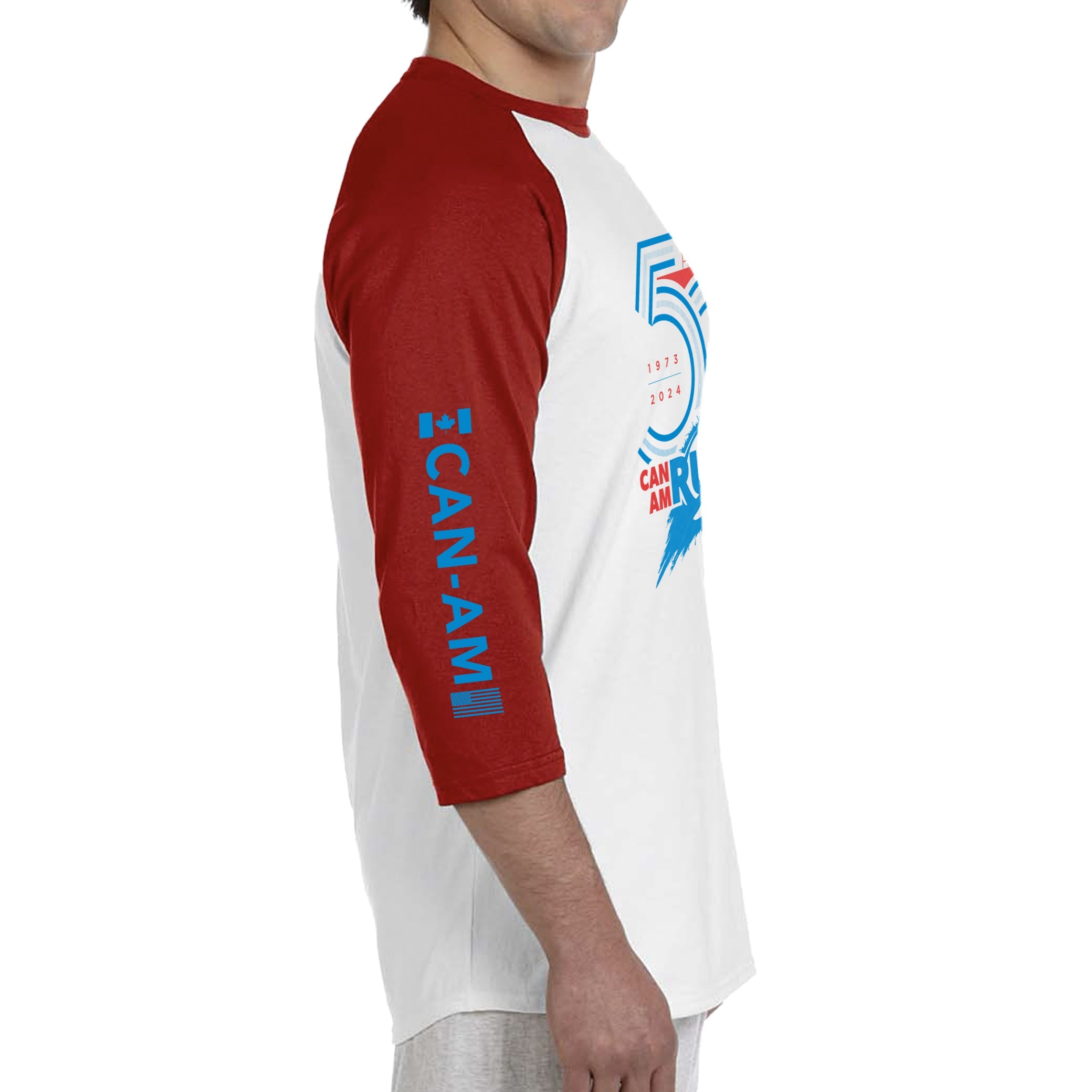 Can Am Rugby 2024 Raglan T-Shirt | Men's & Women's Vintage Baseball Style Tee | Perfect for Rugby Fans, Sports Events & Casual Wear