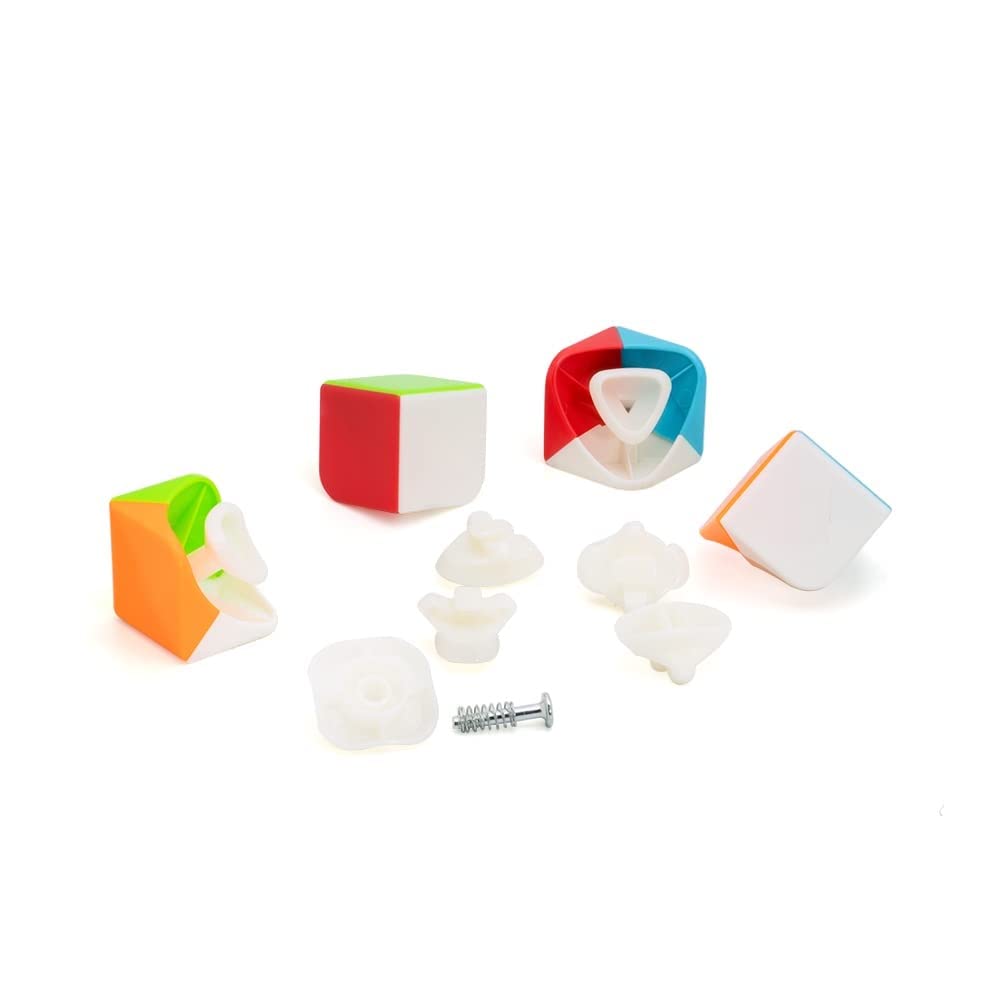 mQFIT 2x2 Speed Cube - Stickerless High-Speed Magic Puzzle Cube for Kids & Adults - Brain Teaser Game Toy - Perfect for Stress Relief, Competitions & Skill Development (Set of 1)