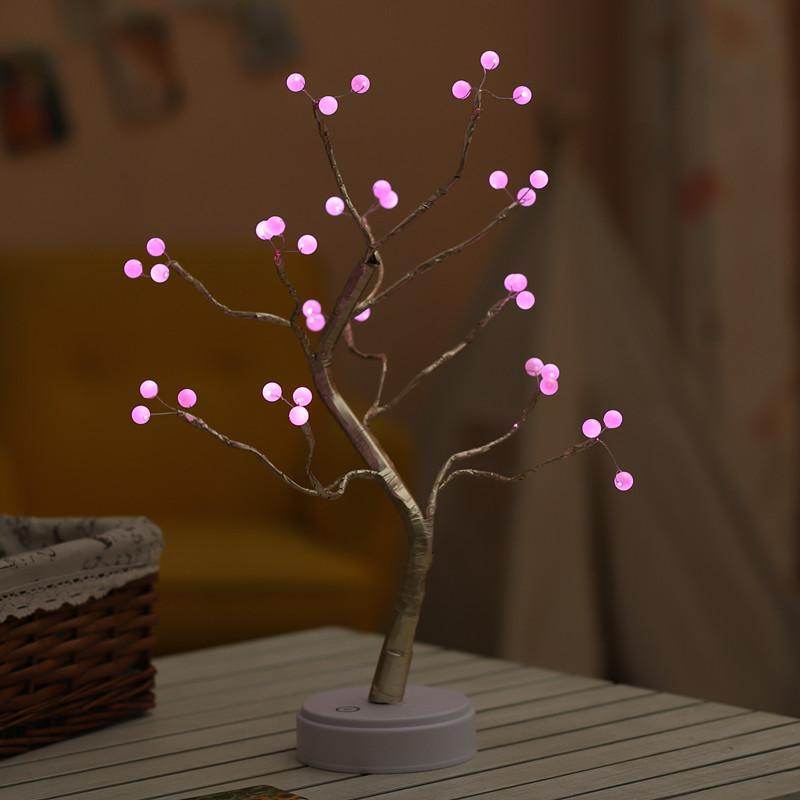 LED Bonsai Spirit Tree - Artificial Decorative Light Up Plant for Home, Office & Zen Garden Decor - Perfect for Meditation Rooms, Gift Giving & Feng Shui