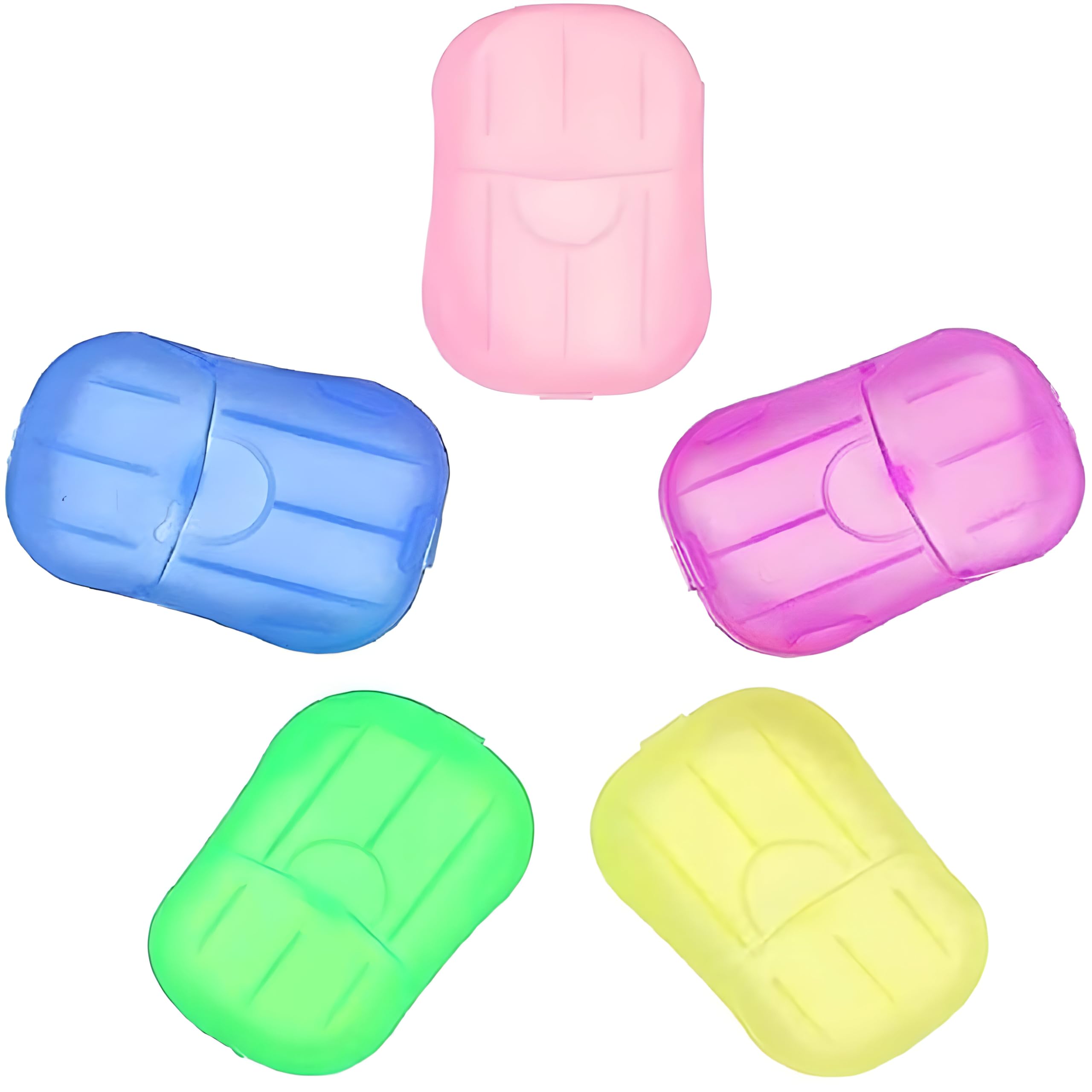 **BRIDGER Portable Mini Paper Soap for Travel - 60 Disposable Hand Wash Sheets (Pack of 3) - Outdoor, Camping & Emergency Use - Multi Color**