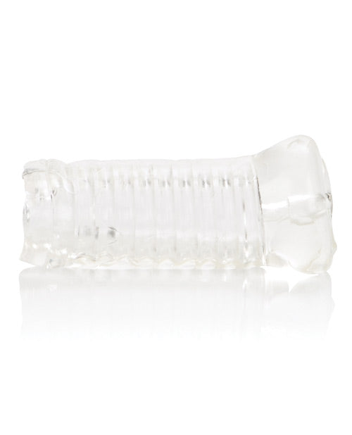 Realistic Clear Tight Masturbator for Men - Soft & Stretchy Pussy Sleeve - Discreet Solo Pleasure for Home Use