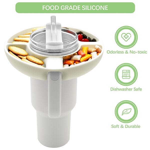 HydriEase Leak-Proof Tumbler Snack Bowl with Lid - BPA-Free Insulated Food Container for Kids & Adults - Perfect for School, Office, Travel & Outdoor Picnics
