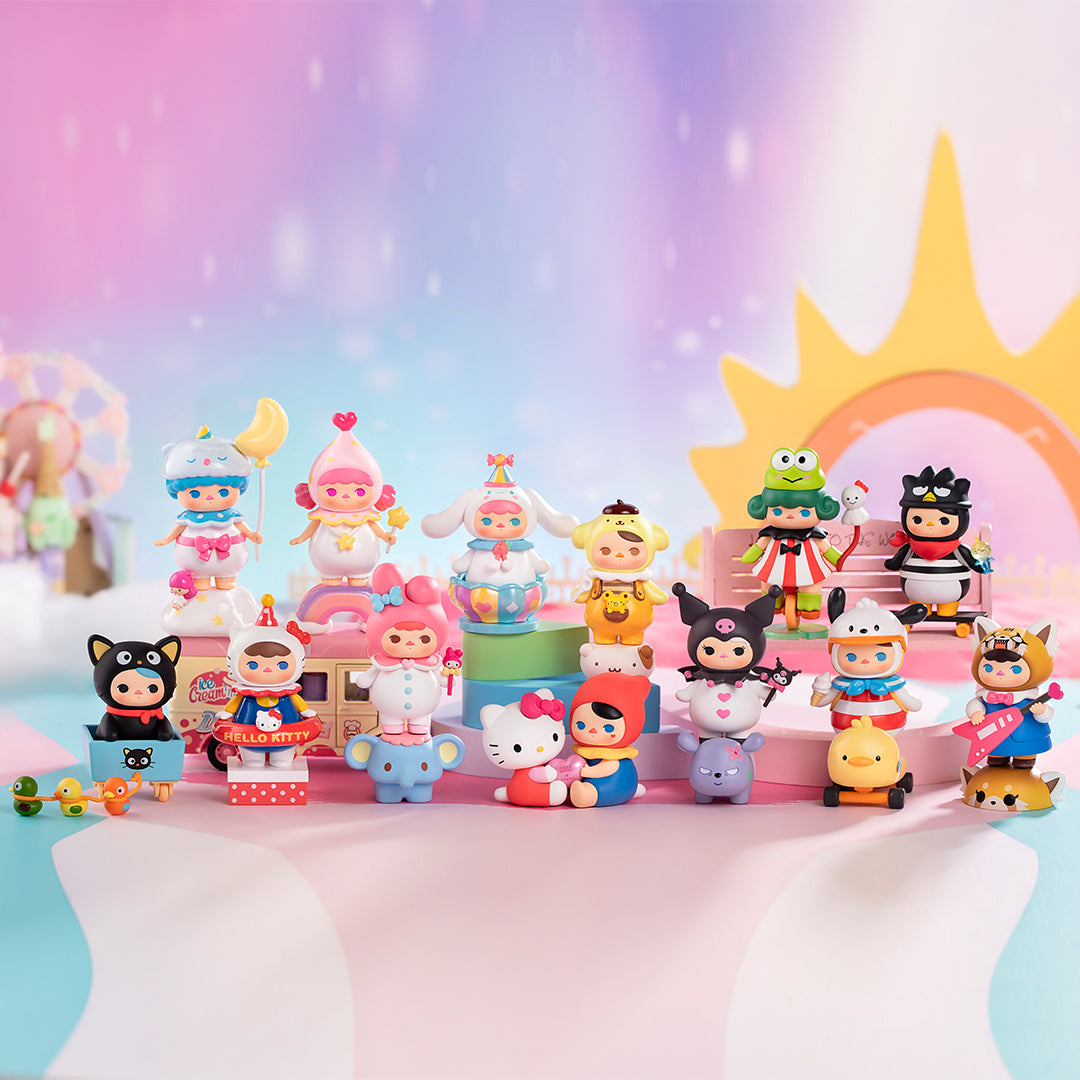 POP MART PUCKY x Sanrio Series Blind Box Collectible Figures - Cute Kawaii Mystery Toys for Sanrio Fans & Collectors | Perfect for Home Decor, Office Display, and Gift Giving