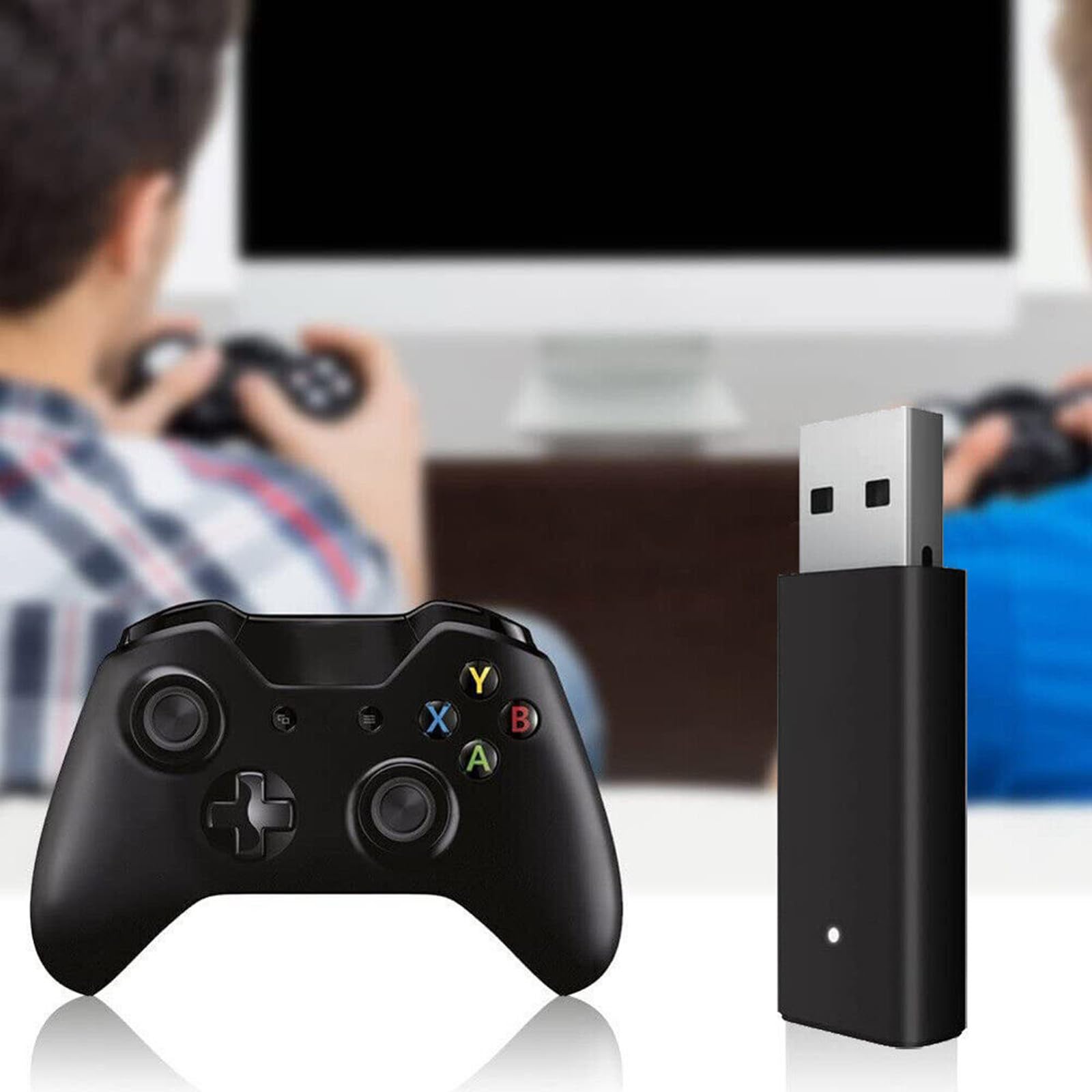 Wireless USB Gaming Receiver for Xbox One/Series X/S & PC - Windows 10 Compatible - Perfect for Elite Series 2 Controllers