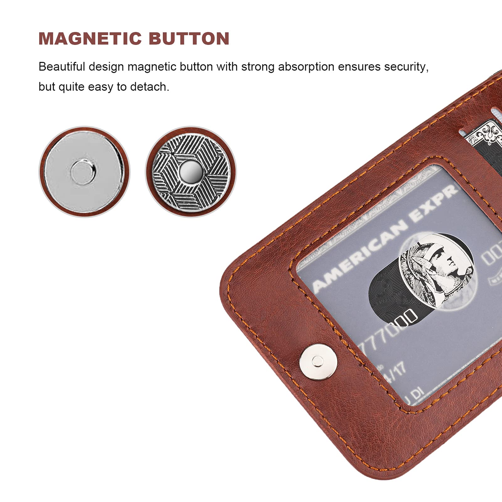 Premium Leather Magnetic Wallet Case for iPhone 13 Pro Max 6.7