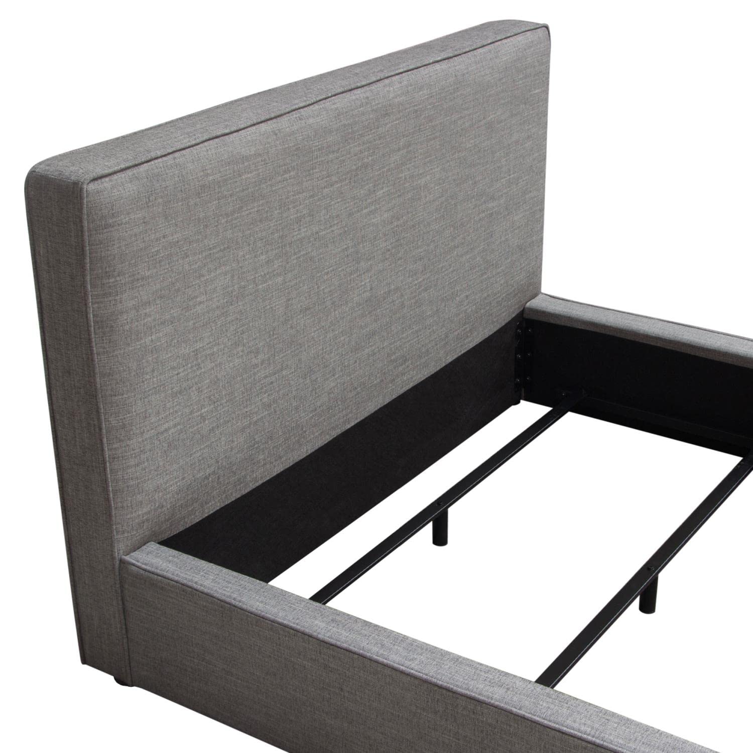 Luxury Diamond Sofa Queen Bed in Gray - 91