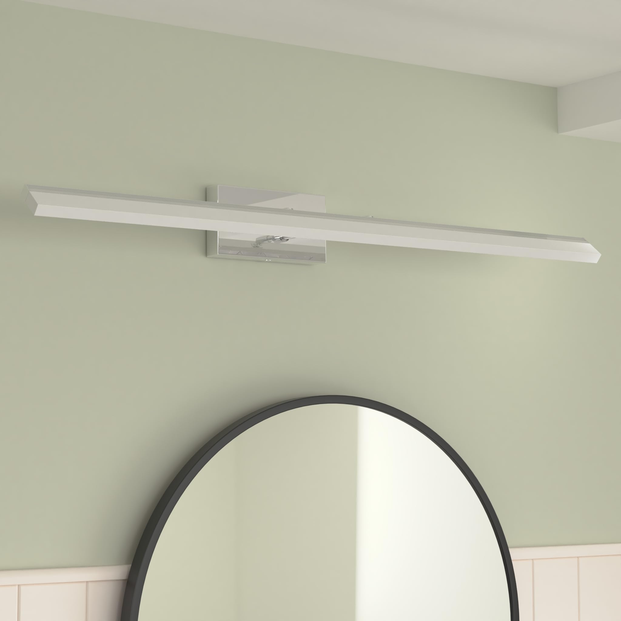 Aipsun 40 Inch Dimmable Modern LED Vanity Light Fixture - Chrome Finish Bathroom Mirror Lighting with White Light - Perfect for Makeup, Shaving & Spa-Style Ambiance