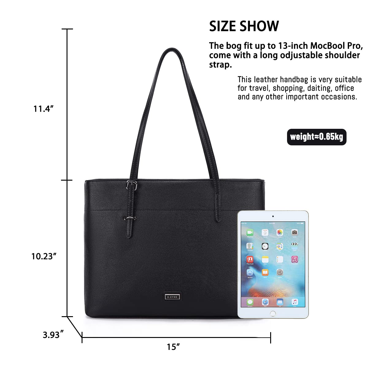 Stylish Women's Faux Leather Tote Bag - Large Capacity Shoulder Bag Purse with Wallet - Perfect for Work, Travel & Everyday Use