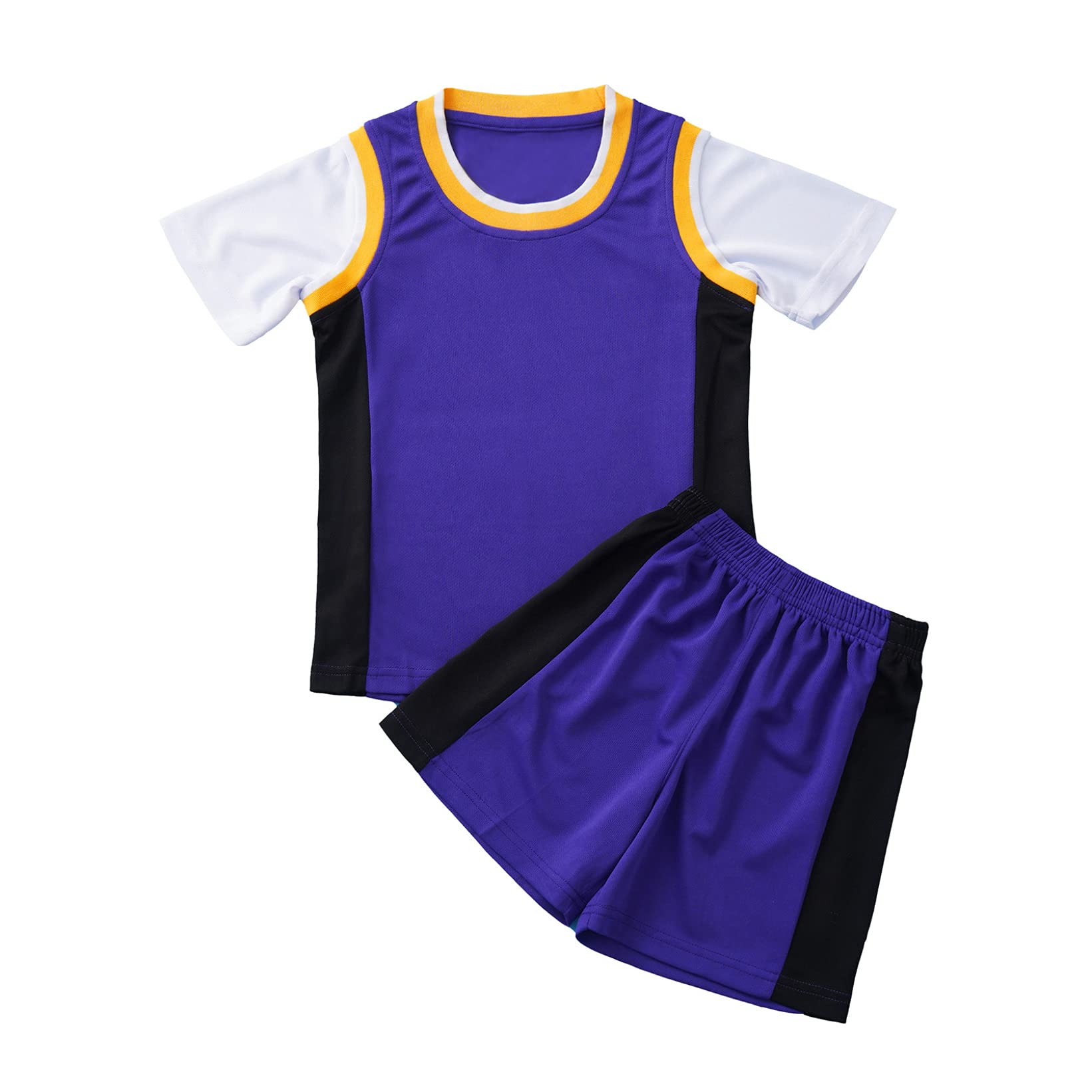 **Aiihoo Boys' Breathable Basketball Jersey & Shorts Set - Youth Sports Uniform for Basketball Games, Team Practice, and Casual Play**