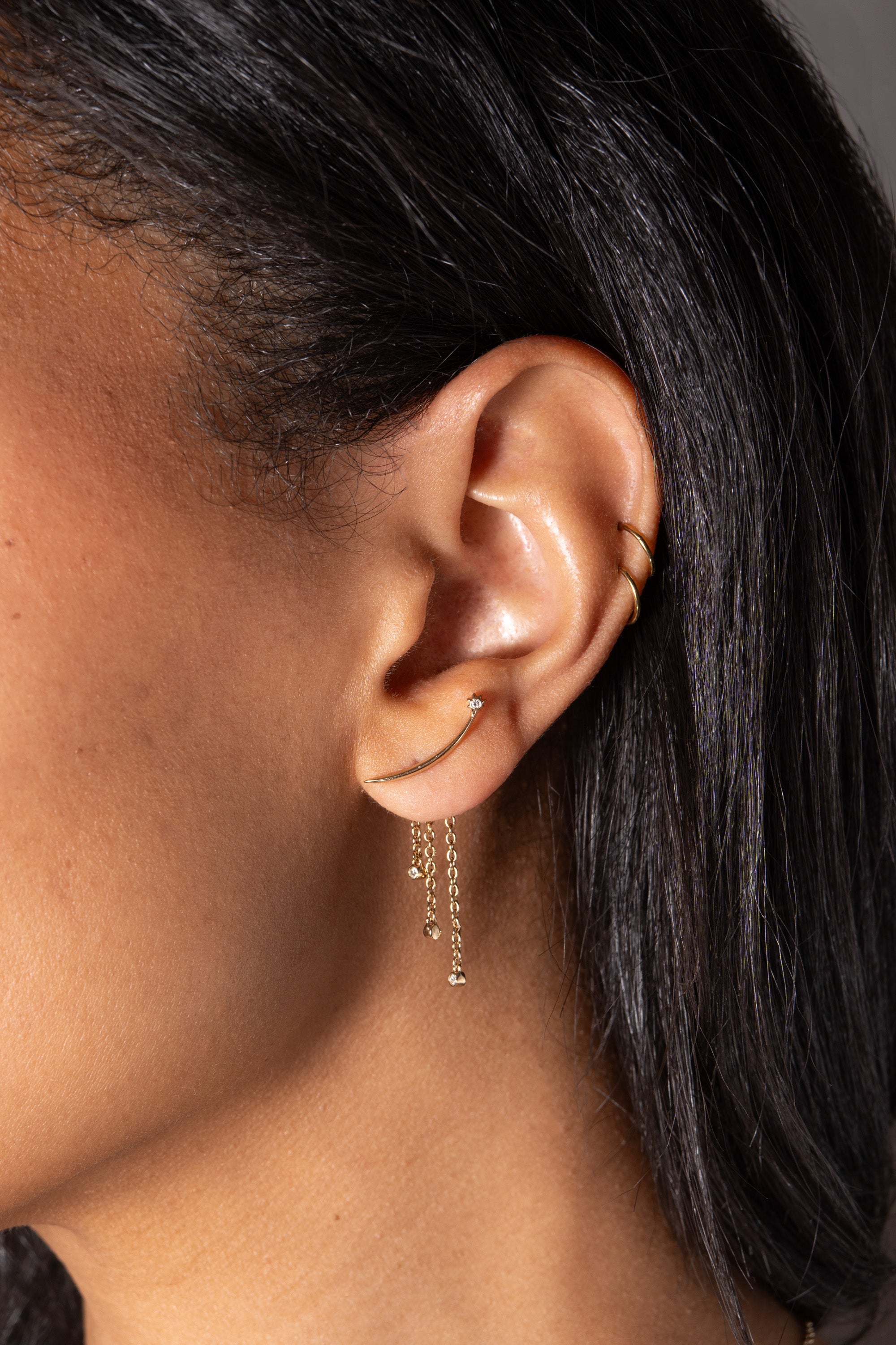 Celestial Shooting Star Ear Jacket Earrings - Dainty Gold Plated Stud Earrings for Women - Perfect for Everyday Wear, Date Night & Special Occasions