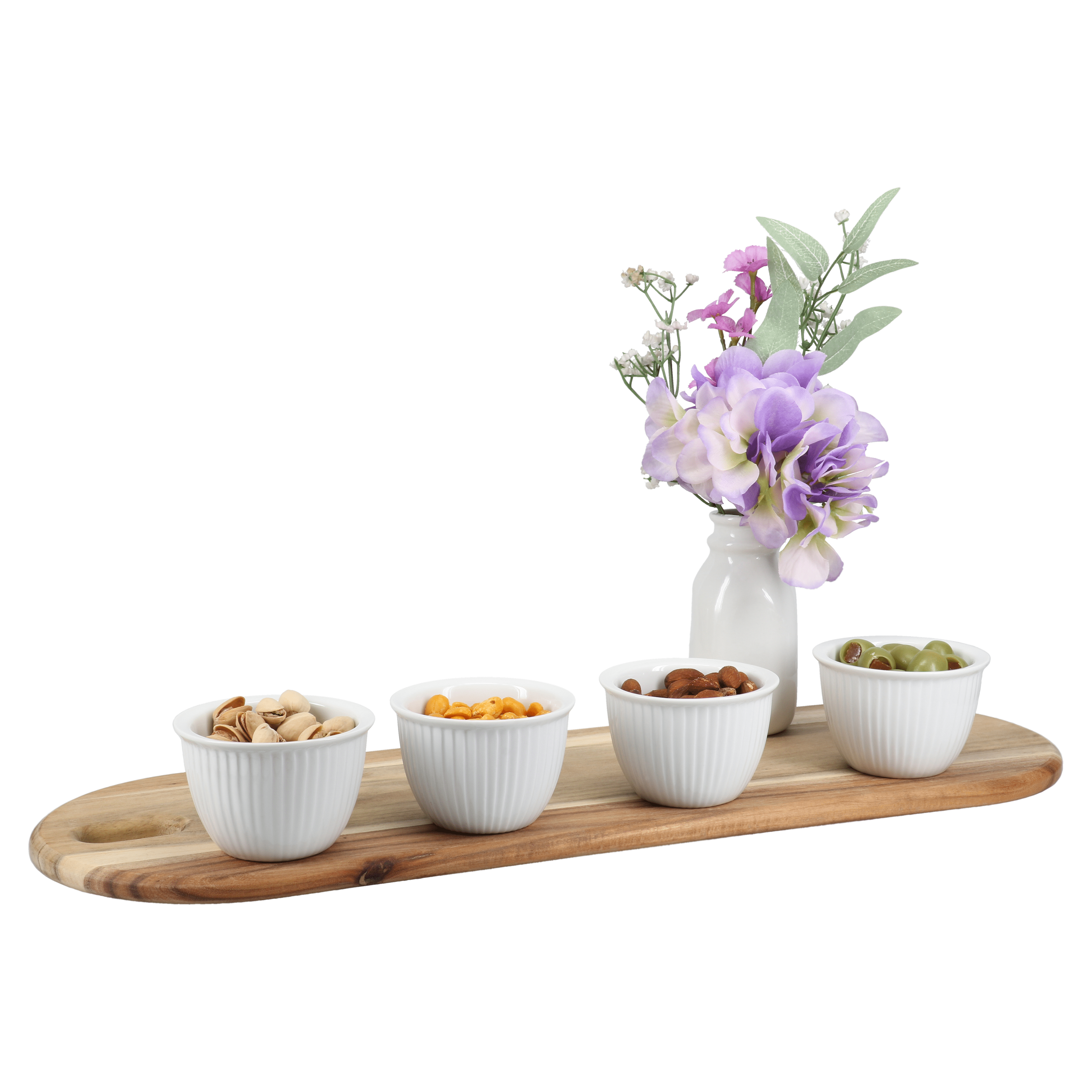 7oz BIA Ribbed Custard Cups - Set of 4, Heat-Resistant Glass Dessert Dishes for Baking, Serving, and Storing - Perfect for Crème Brûlée, Panna Cotta, and Individual Desserts
