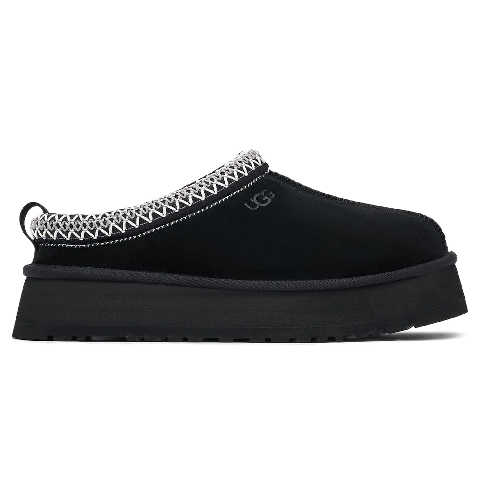 UGG Tazz Platform Black Slippers for Women - Cozy House Shoes with Arch Support | Perfect for Indoor Lounging, Winter Comfort & Casual Wear