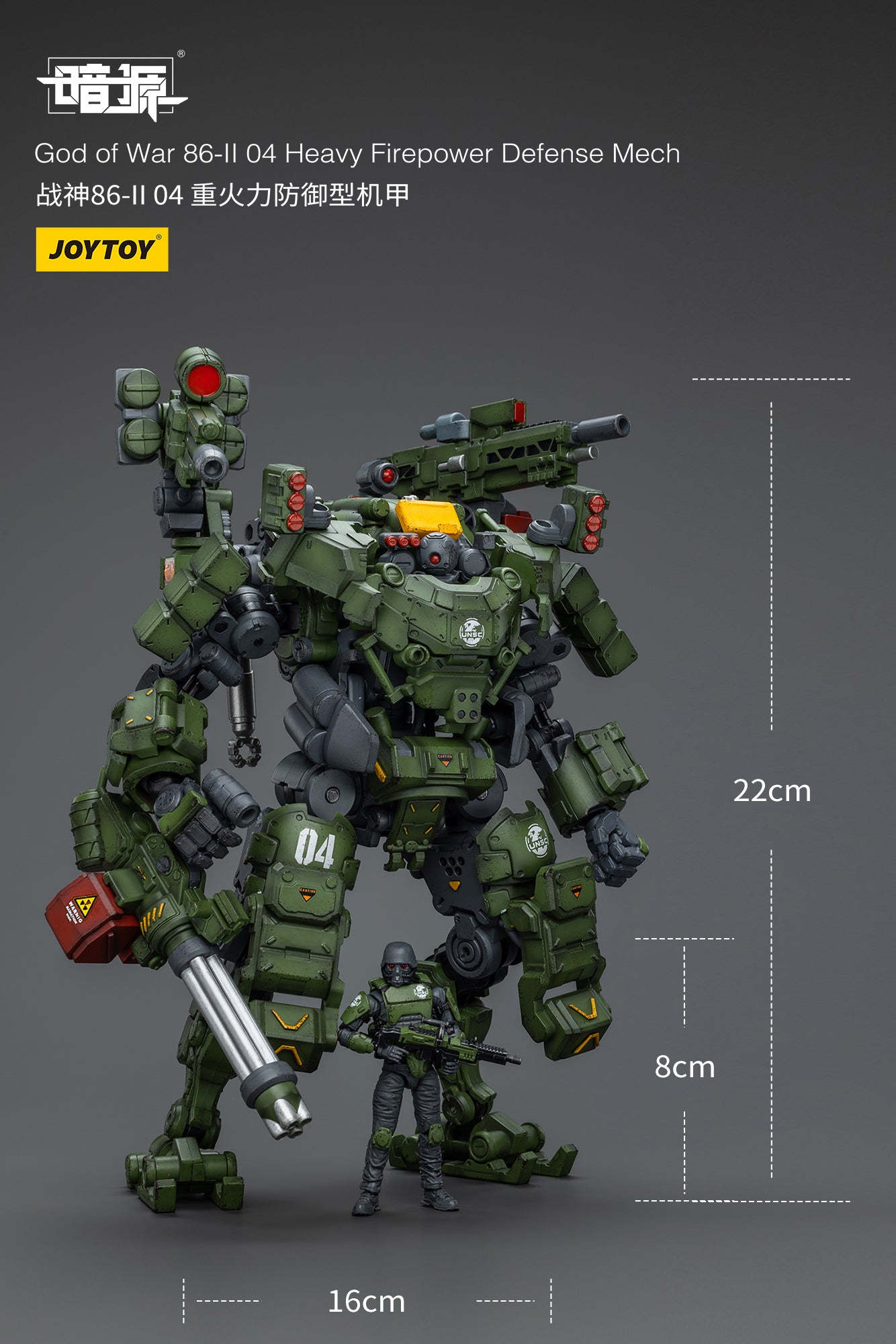 JOYTOY 1/25 Scale Dark Source God of War 86 II Action Figures - 03 High Mobility Assault Mech & 04 Heavy Firepower Defense Mech - Collectible Military Model Kits for Display and Wargaming Scenes
