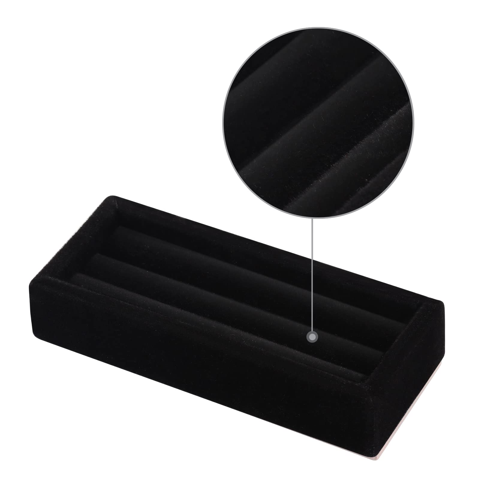 Valyria 2-Slot Velvet Jewelry Ring Organizer - Set of 2 Earring Trays for Jewelry Box, Drawer & Dresser | Elegant Display & Storage Solution for Rings, Earrings & Small Accessories | Perfect for Home, Travel & Gift Giving