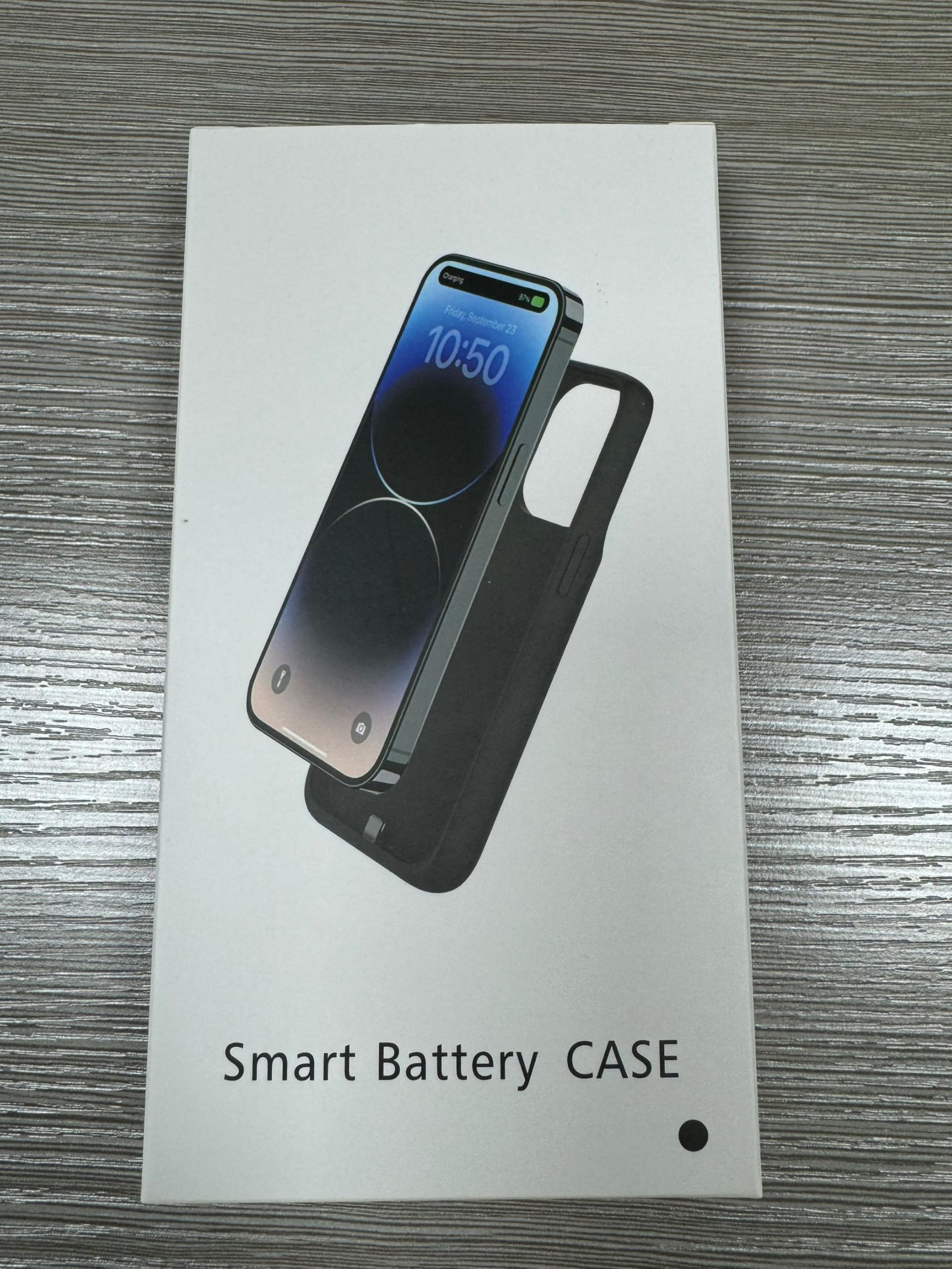 Feob 7200mAh Ultra-Slim Rechargeable Battery Case for iPhone 14 Pro (6.1 Inch) - Extended Power Protective Charging Case in Black | Perfect for Travel, Work & Outdoor Activities