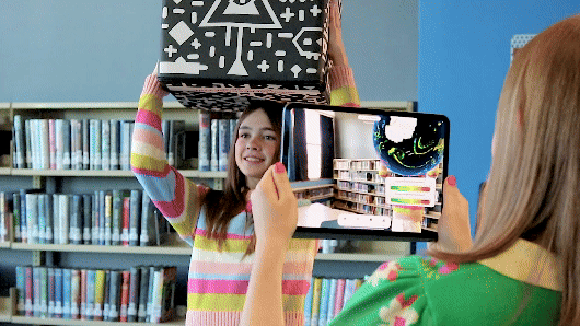 Mega Merge Cube - 3D Holographic Augmented Reality Learning Tool for STEM Education - Perfect for Kids, Students & Teachers in Classroom & Home Learning