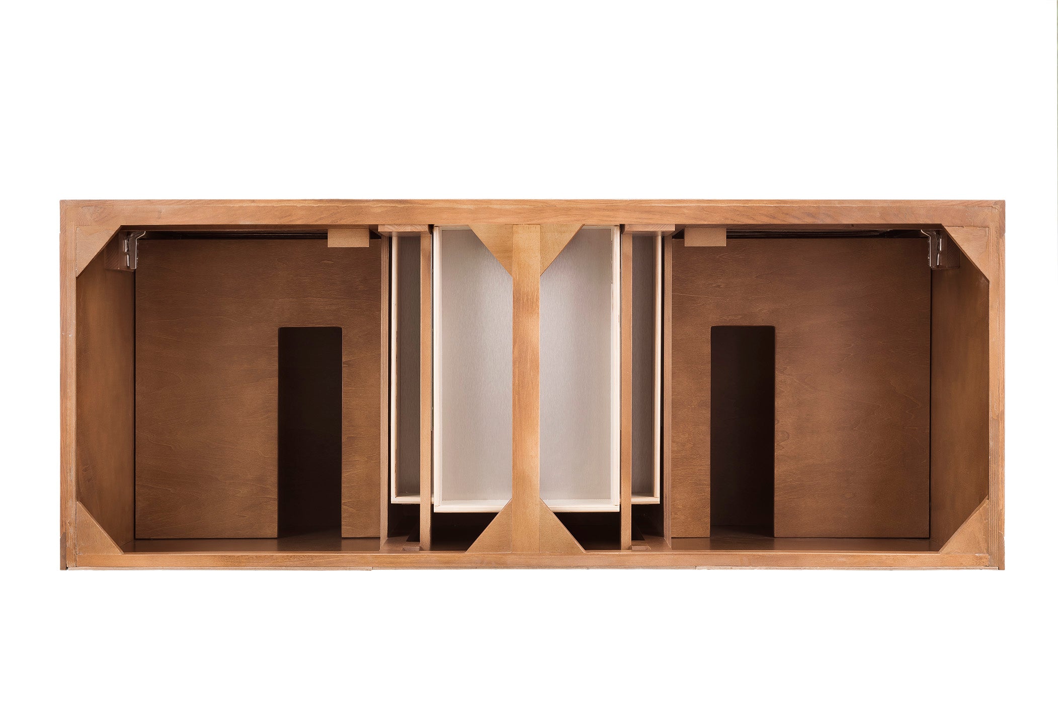 Savannah 60-Inch Double Vanity Cabinet in Driftwood Finish - Perfect for Bathroom Remodeling and Modern Home Decor