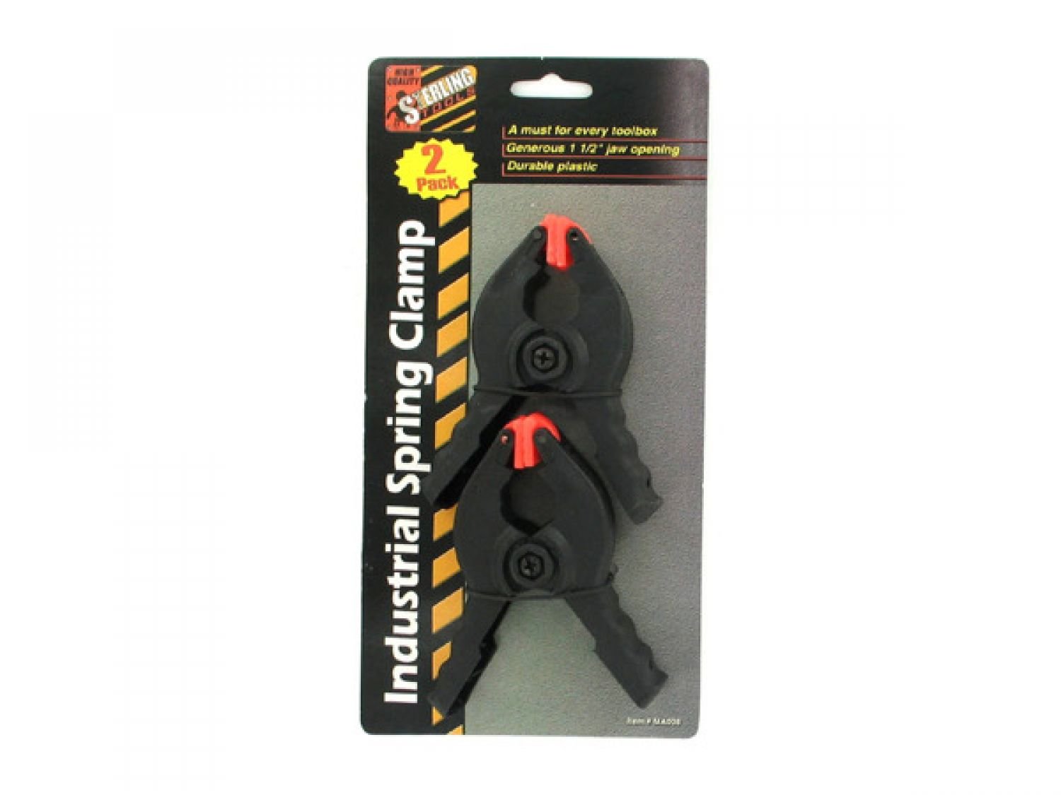 Sterling Industrial Spring Clamps - 48-Piece Heavy Duty Clamp Set for Woodworking, Metalworking & DIY Projects | Secure Grip for Gluing, Welding & Crafting