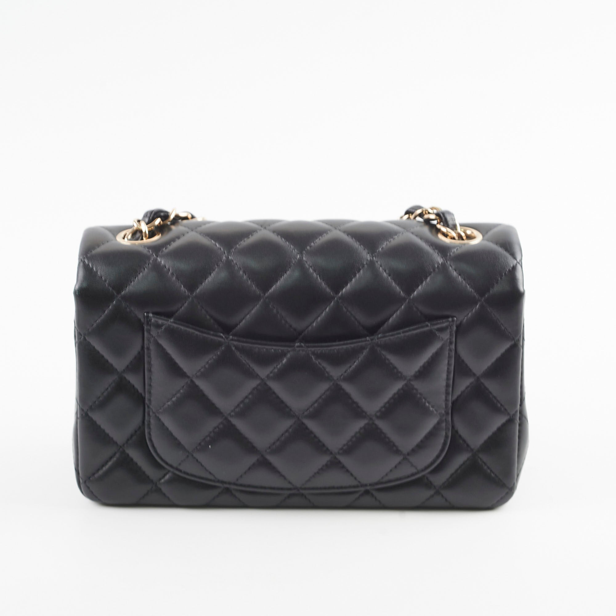 Chanel Mini Rectangle Lambskin Black Microchip Bag - Luxury Designer Crossbody Purse for Women | Perfect for Evening Events, Date Nights & Special Occasions