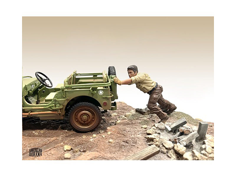 1/18 Scale 4X4 Mechanic Figure - Highly Detailed Model Car Accessory for Diorama & RC Enthusiasts | Perfect for Off-Road Scenes, Garage Displays & Miniature Photography