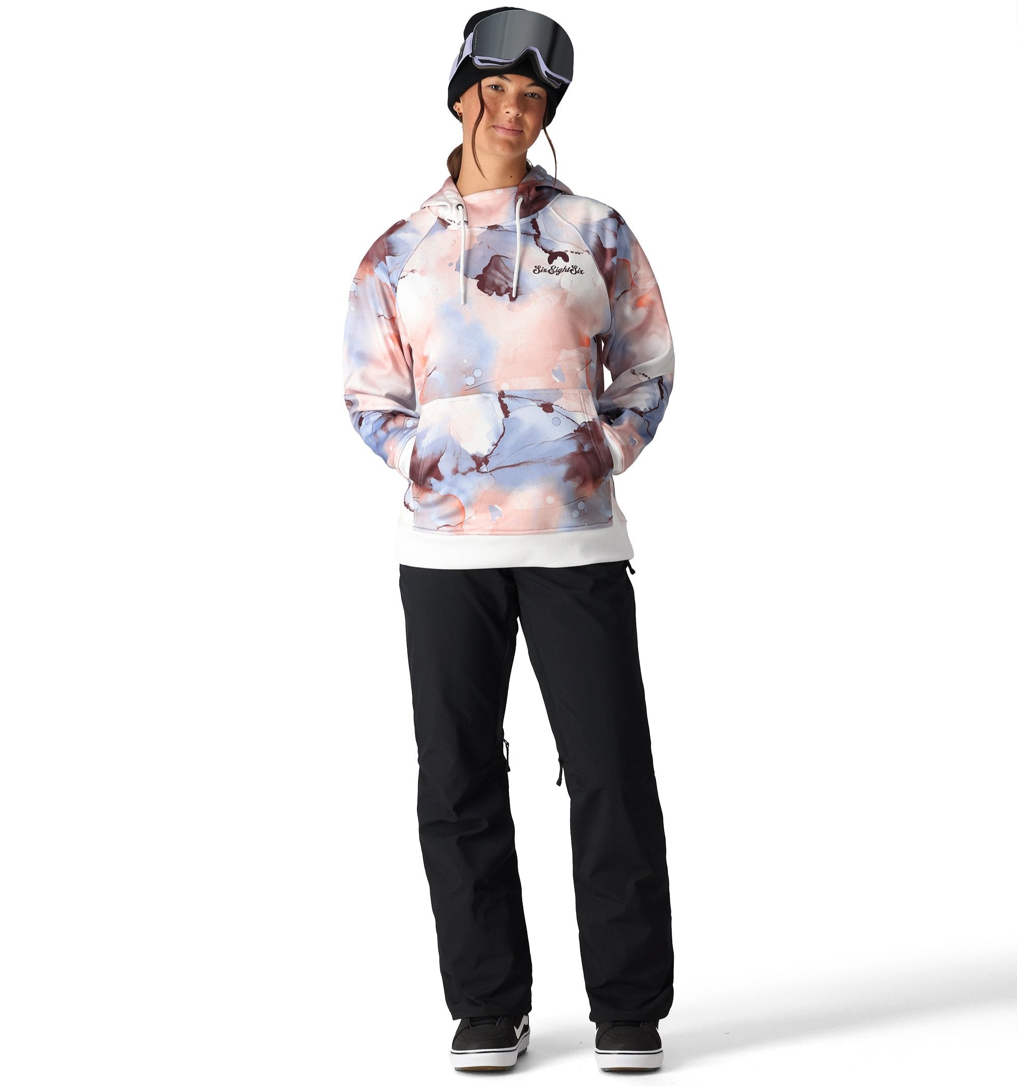 686 Women's Bonded Fleece Pullover Hoody - Winter Warm Fleece-Lined Hooded Sweatshirt for Outdoor Activities & Casual Wear 2025