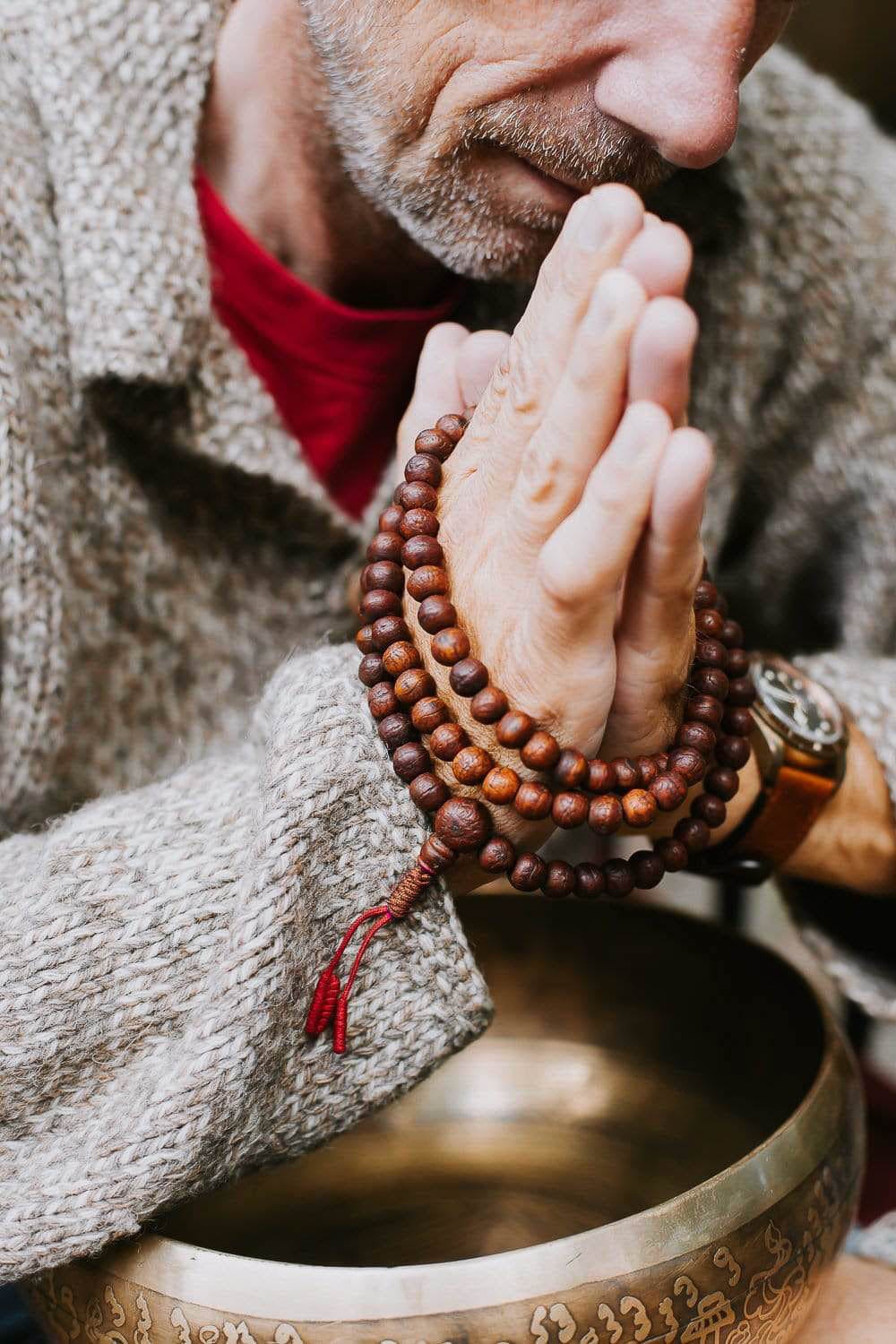 Authentic Antique Bodhi Enlightenment Mala - 108 Beads Buddhist Prayer Necklace for Meditation, Yoga & Spiritual Practice