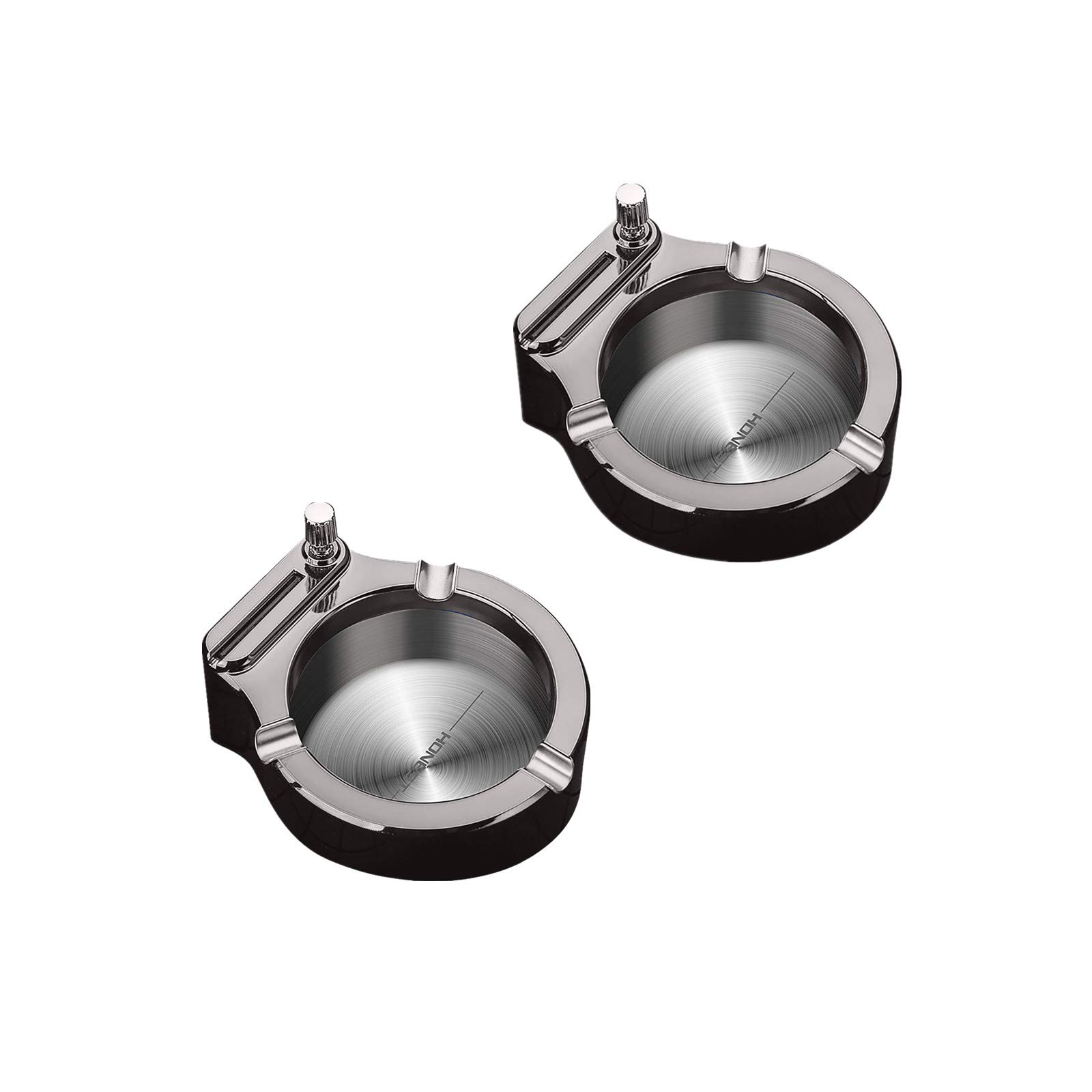 Refillable Stainless Steel Permanent Match & Cigarette Ashtray Combo - 2 Silver Forever Matches with Ash Holder - Perfect for Outdoor Camping, BBQ, and Travel Accessories