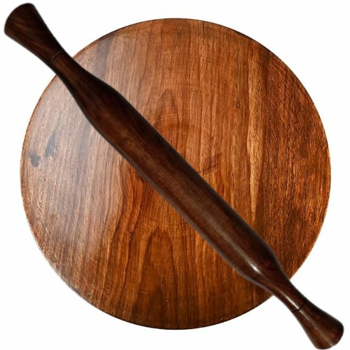 Premium Sheesham Wood Chakla Belan Set - 9
