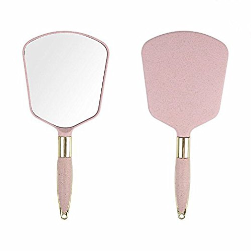 XPXKJ Handheld Vanity Mirror with Handle - Square Makeup Mirror for Home, Salon & Travel - Light Green Portable Cosmetic Mirror | Perfect for Makeup Application, Hair Styling & On-the-Go Touch Ups