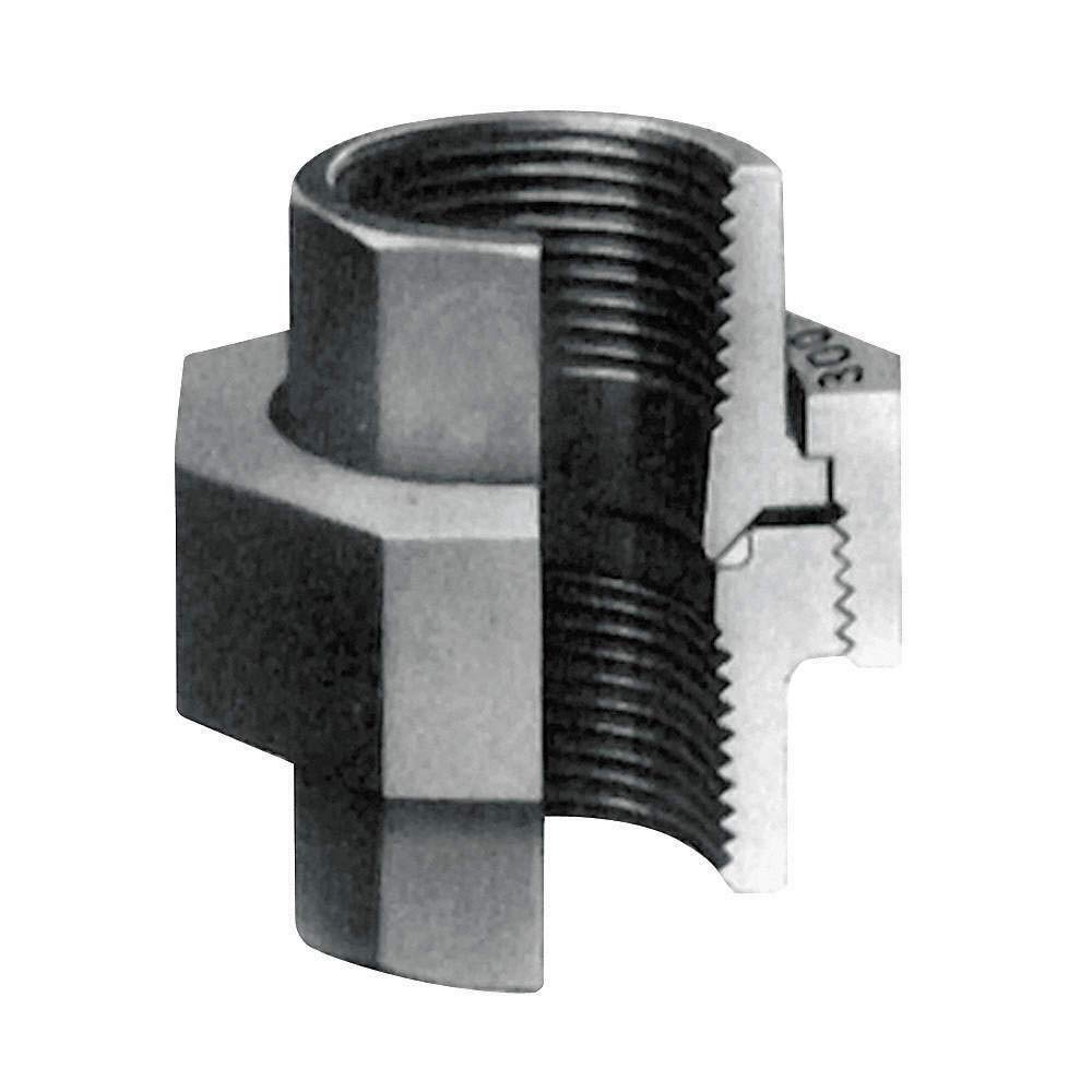 2-1/2 Inch NPT Union Malleable Iron Fitting 300 PSI - for Plumbing, HVAC, and Industrial Pipe Connections
