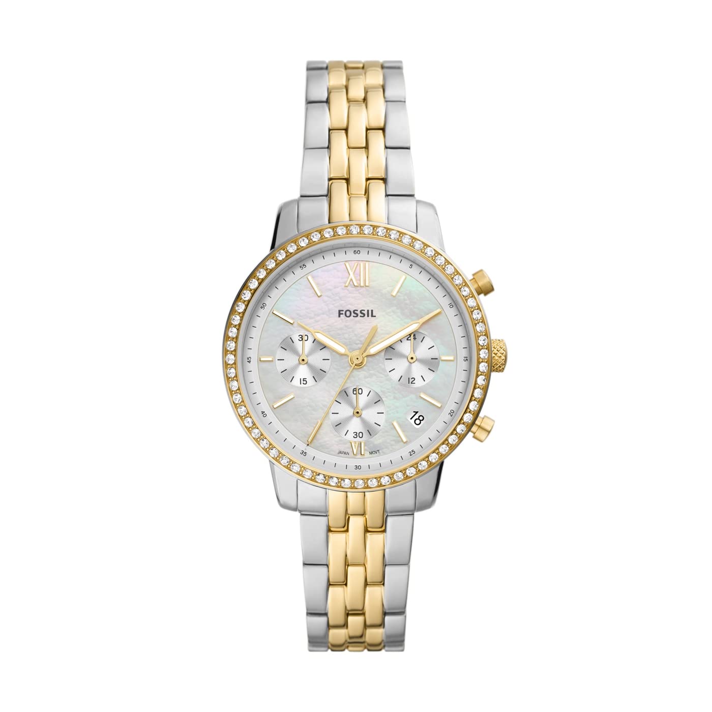 Fossil Neutra Chronograph Watch for Women - Stainless Steel or Leather Strap - Elegant Timepiece for Office, Casual Wear & Special Occasions
