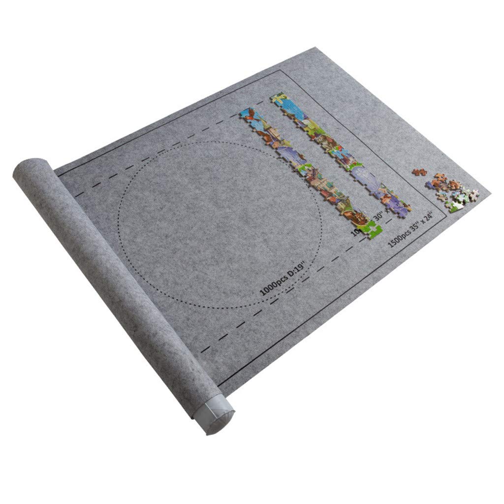 Yu2d Puzzle Roll Storage Mat - Jigroll Holds Up to 1500 Pieces with Drawstring Bag | Portable & Rollable Jigsaw Puzzle Organizer | Perfect for Travel, Home Storage & Puzzle Enthusiasts