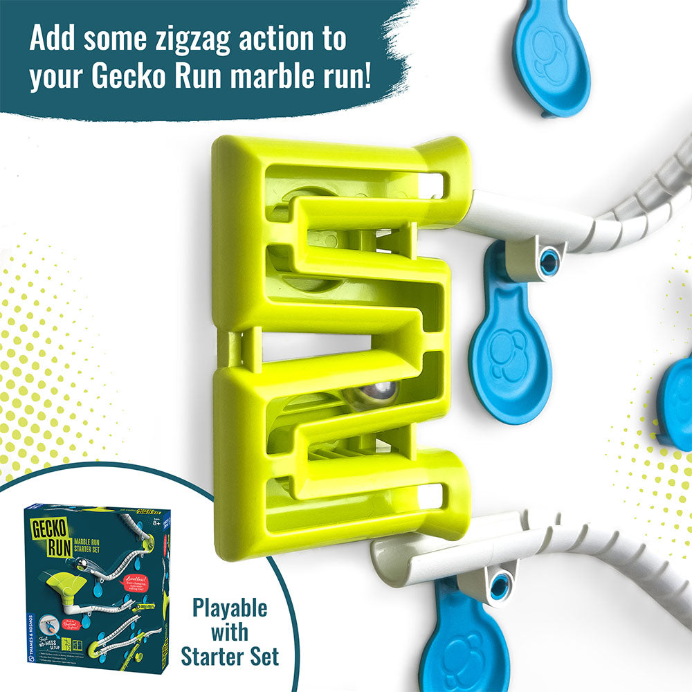 Gecko Run Marble Run Snake Expansion Pack - Fun STEM Building Toy for Kids, Creative Marble Maze Game - Perfect for Indoor Play, Birthday Gifts & Educational Activities