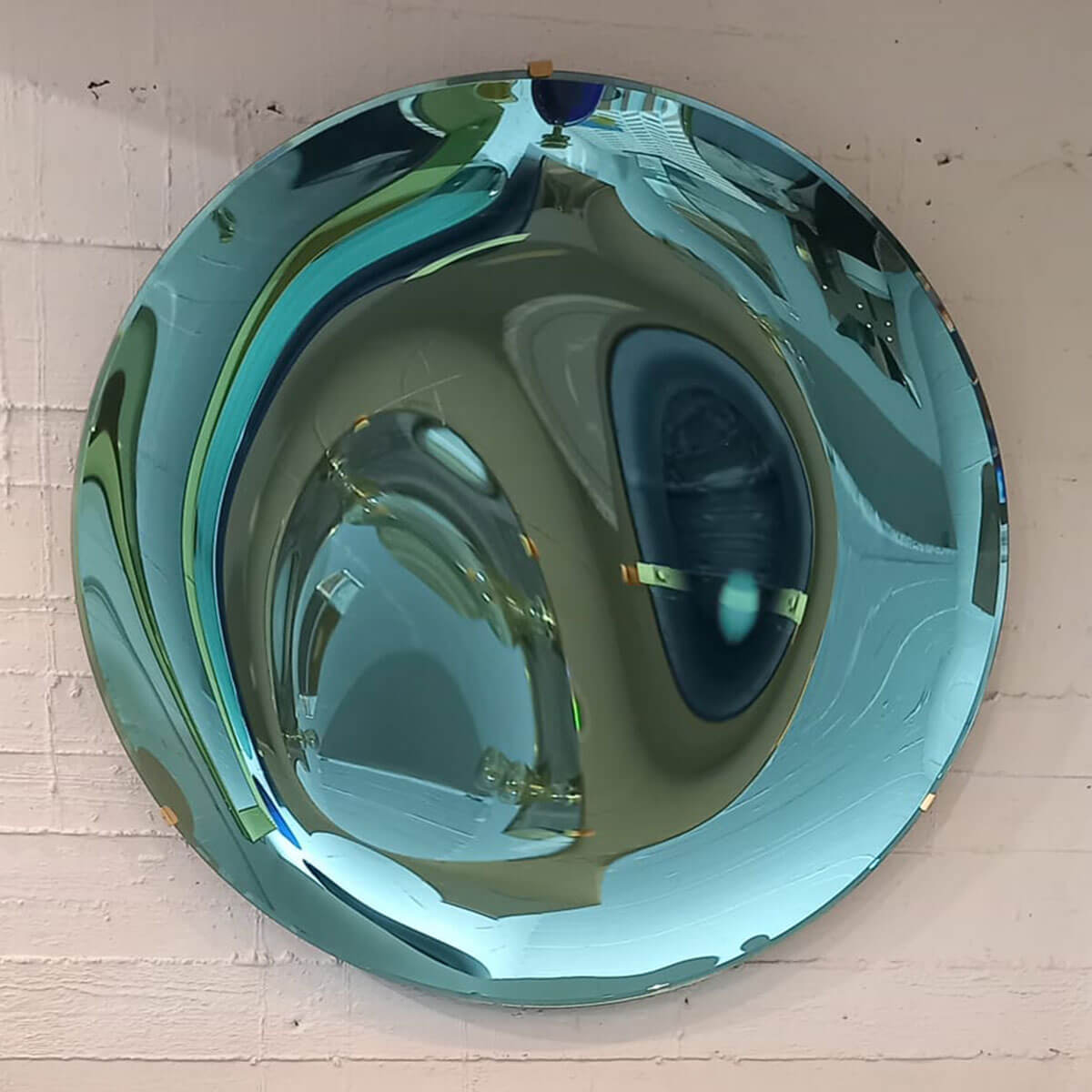 360° Wide Angle Convex Mirror for Driveway & Parking Lot Safety - Outdoor Traffic & Blind Spot Visibility Enhancer