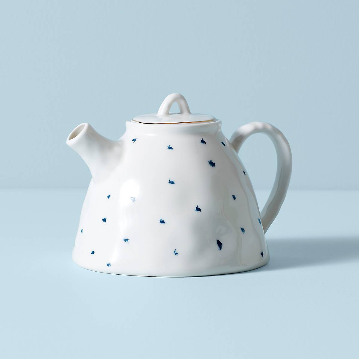 Blue Bay Teapot - Premium Ceramic Teapot with Stainless Steel Infuser, 40oz Capacity - Perfect for Loose Leaf Tea, Herbal Tea & Iced Tea Brewing at Home, Office or Gifts
