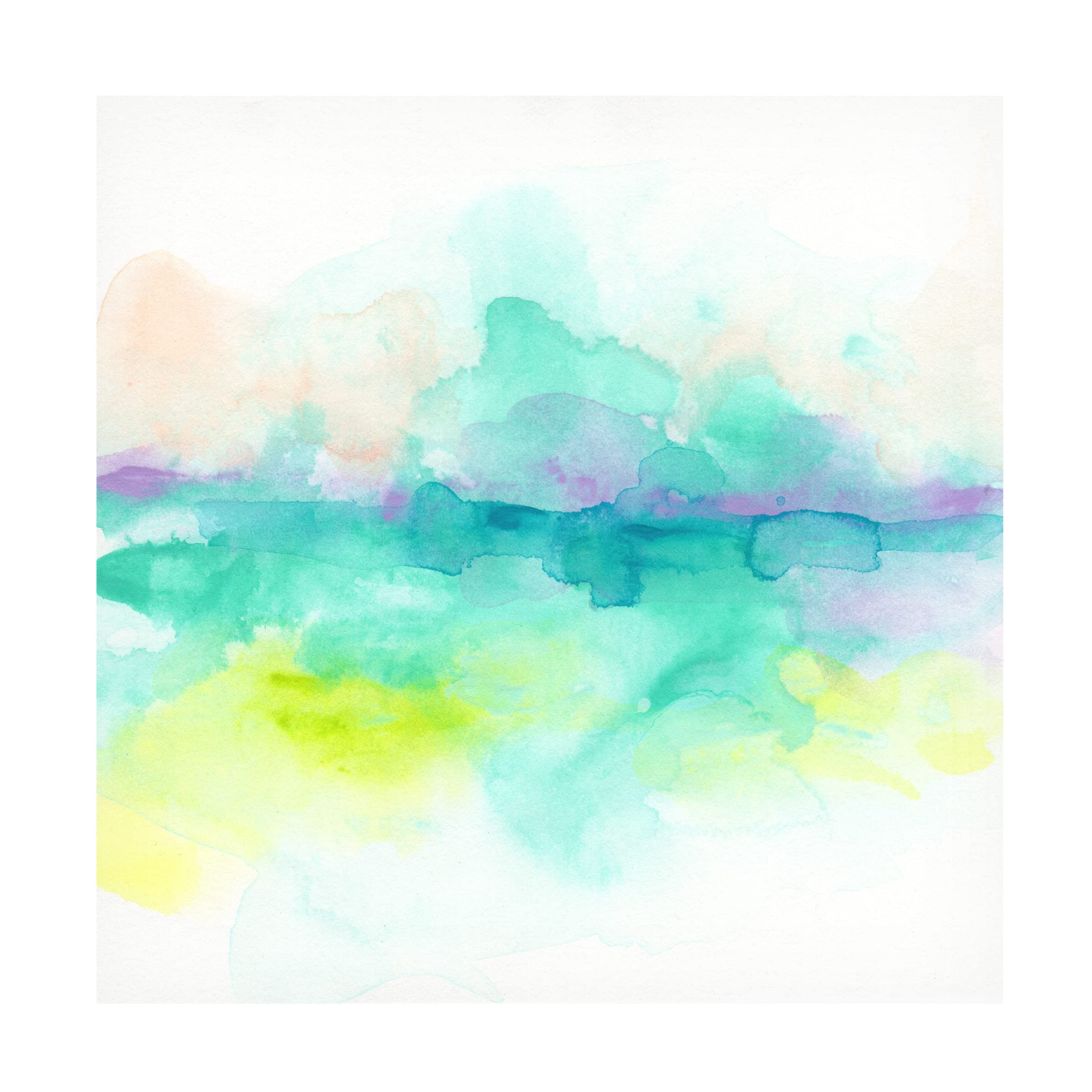 Trademark Fine Art 'Ocean Aurora I' Canvas Wall Art by June Erica Vess - Stunning Coastal Home Decor for Living Room, Bedroom & Office