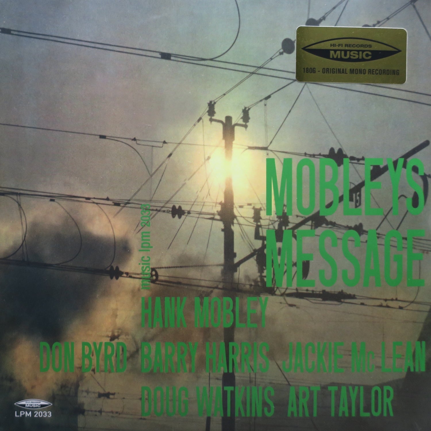 Hank Mobley 'Mobley's Message' Mono 180g Vinyl LP Record - Jazz Music Collector's Edition for Audiophiles & Home Listening