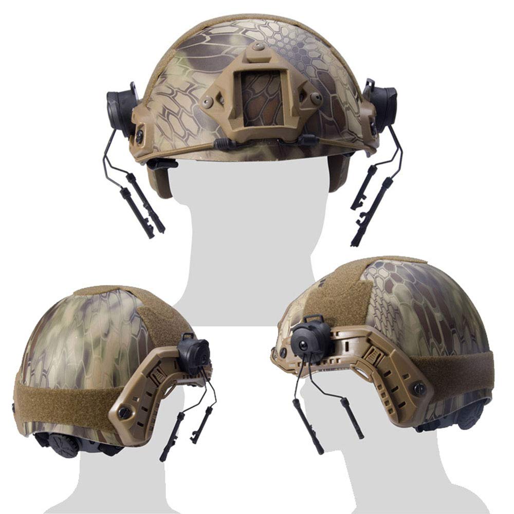 Tactical Fast Helmet Wing Rail ARC Side Rail Mount Adapter - Outdoor Airsoft Gear Accessory for Headset Hanging Bracket | Perfect for Airsoft Battles, Military Simulation & Tactical Training
