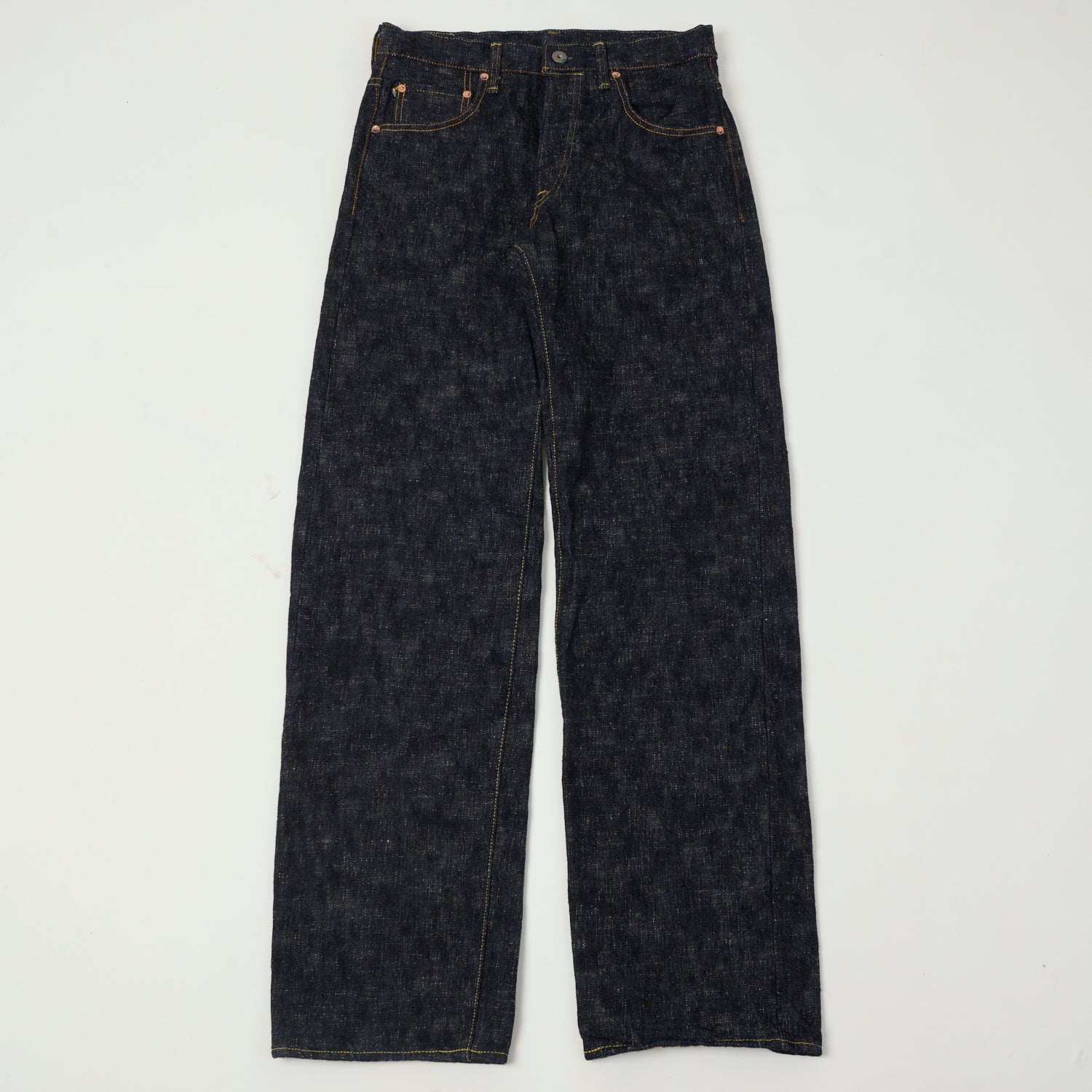 ONI 200 Kasuri 17oz Wide Straight Jeans for Men - One Wash Selvedge Denim Pants | Durable & Comfortable for Casual Wear, Work, and Outdoor Activities