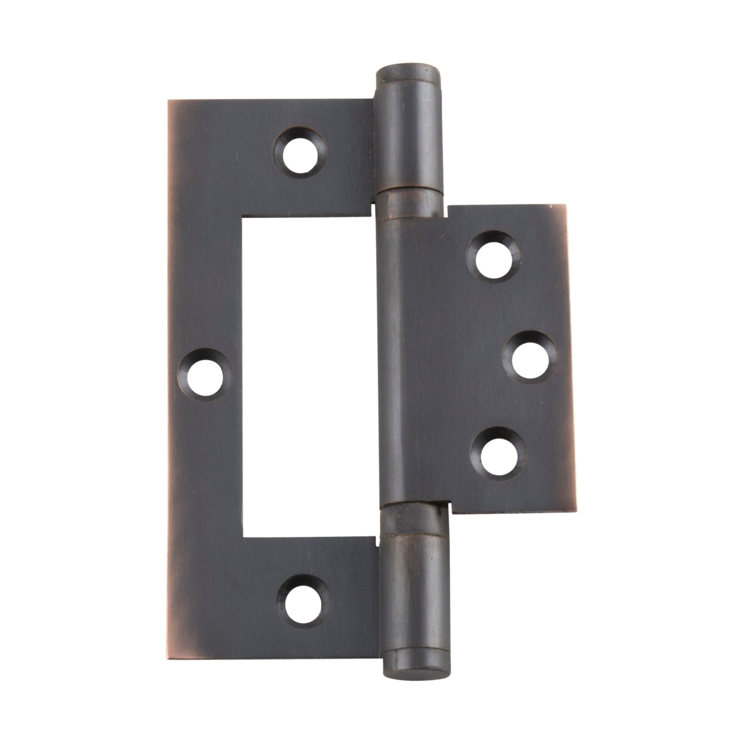 2597 Antique Copper Hinge H100xW49mm - Vintage Style Cabinet & Furniture Hardware for Doors, Drawers, and DIY Projects