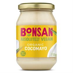 Bonsan Organic Vegan Coconut Mayo 235g - Dairy-Free, Gluten-Free Spread for Sandwiches, Salads & Vegan Recipes
