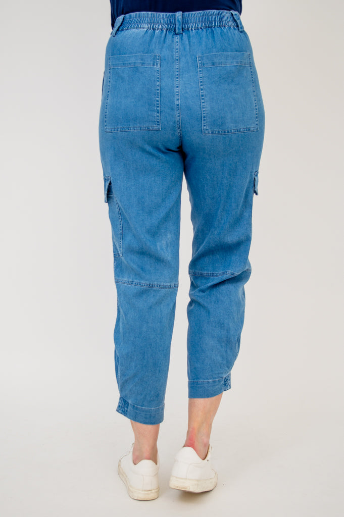 Fergie Women's Tencel Denim Pants - Comfortable High-Waisted Stretch Jeans for Work, Travel & Casual Wear