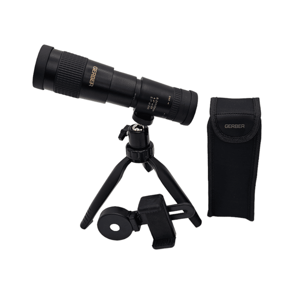 Gerber Zoom 8 24x40 Monocular Telescope - High Power Compact Monocular for Bird Watching, Hunting, Hiking & Outdoor Adventures