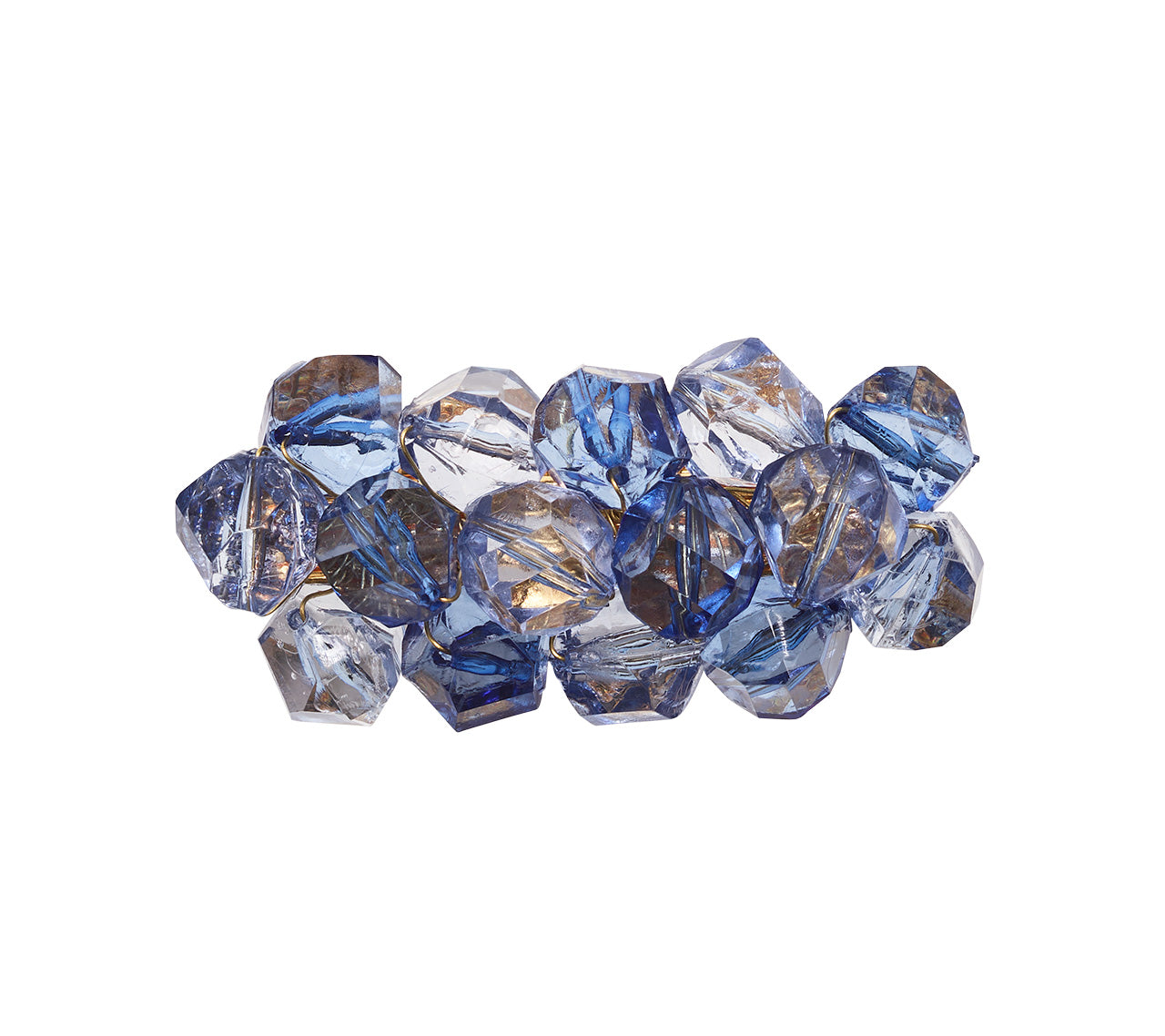 Navy & Blue Pop Rocks Napkin Rings Set of 4 - Elegant Table Decor for Dinner Parties, Weddings & Holiday Gatherings