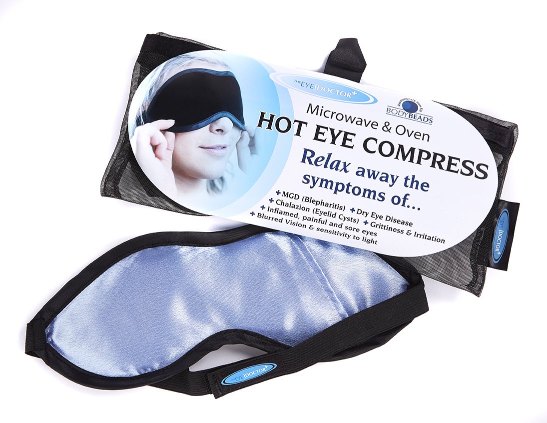The Eye Doctor Mask - Hot Compress Heat Bag for Dry Eyes, Blepharitis & MGD Relief | Removable & Washable Cover | Perfect for Eye Therapy, Relaxation & Pain Relief